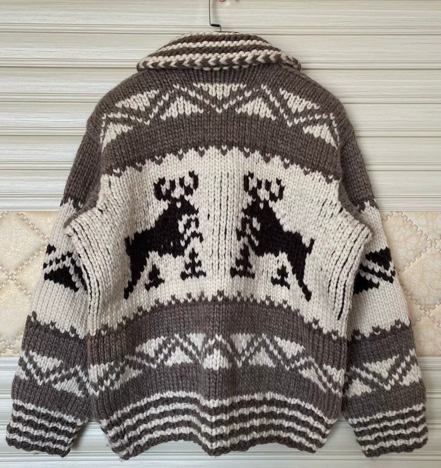 Vintage Genuine Cowichan Handmade Sweater Size US M / EU 48-50 / 2 - 2 Thumbnail