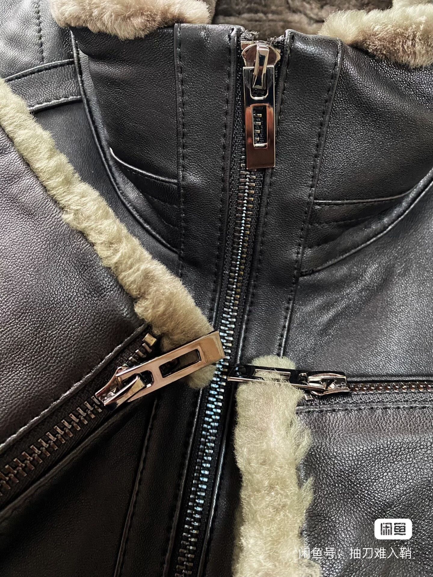 Article No. Sheepskin Leather Jacket Coat Size US L / EU 52-54 / 3 - 4 Thumbnail