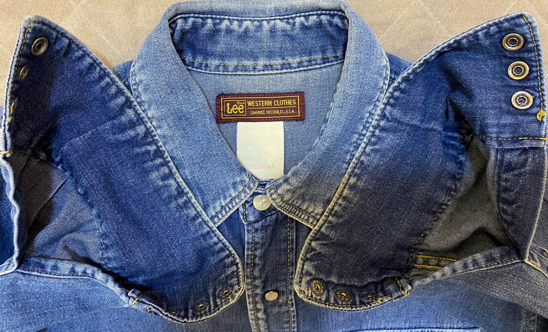 Lee 70s Red Label Lee Western Denim Shirt Size US M / EU 48-50 / 2 - 7 Thumbnail