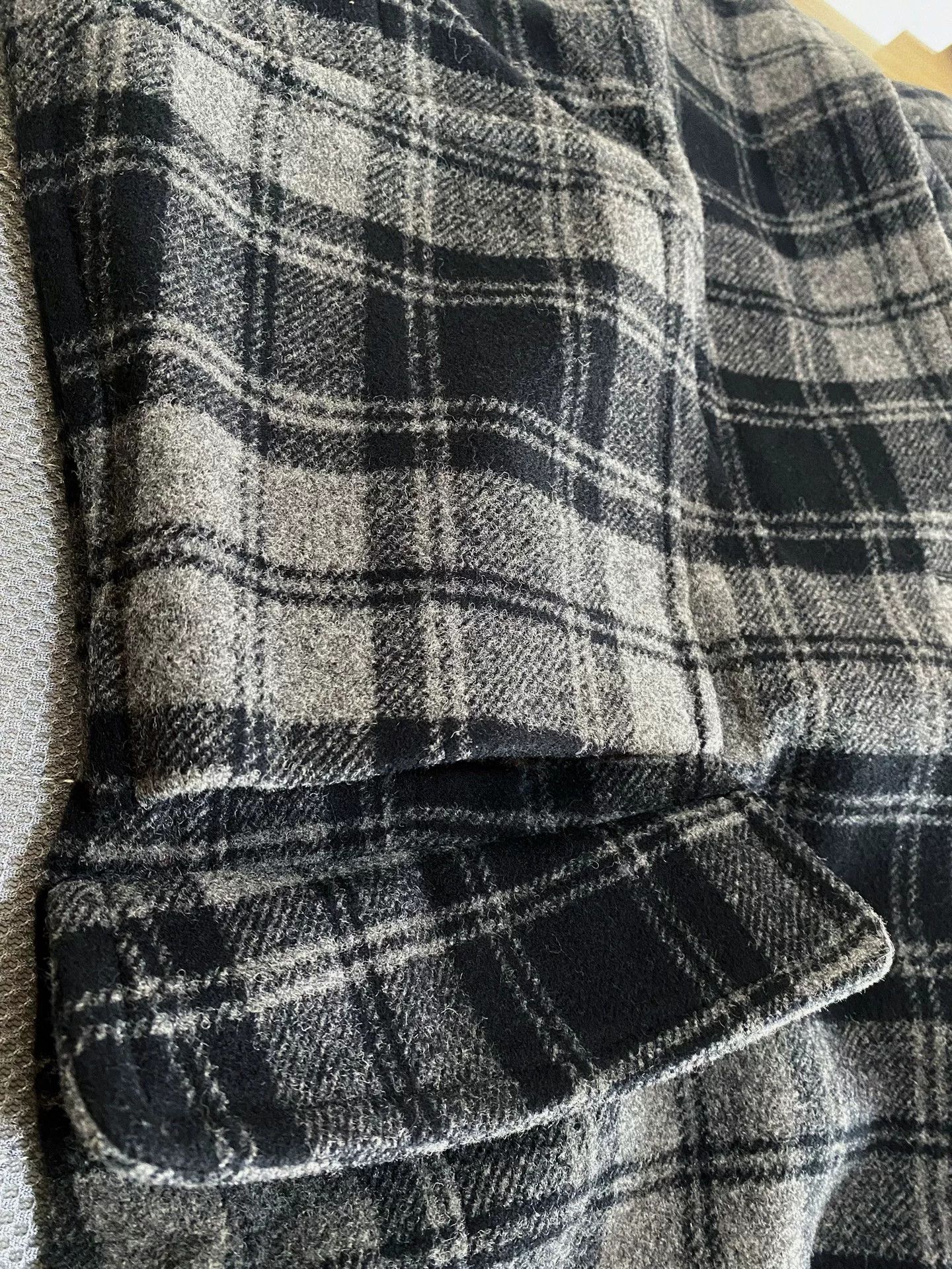 Vintage 1990s PPFM Vintage Carbon Gray Wool Coat Size US L / EU 52-54 / 3 - 7 Thumbnail