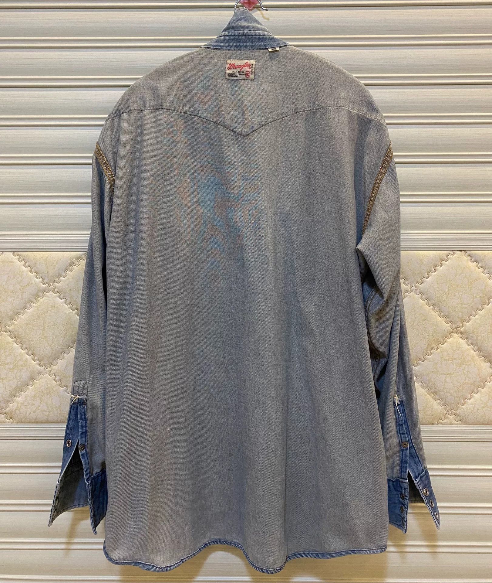 Wrangler 80s Wrangler Western Denim Shirt Size US L / EU 52-54 / 3 - 4 Thumbnail