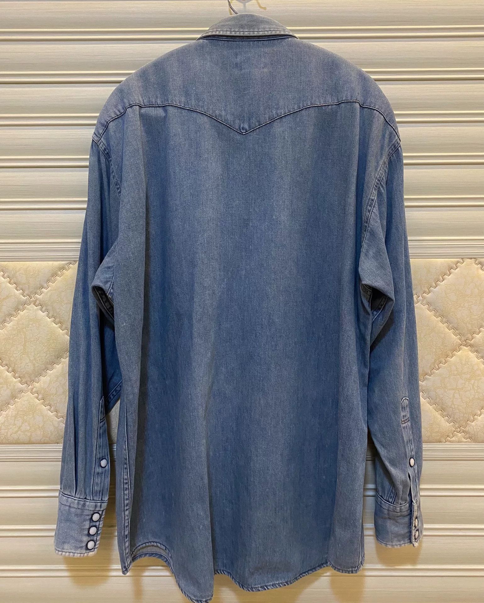 Wrangler 80s Wrangler Western Denim Shirt Size US L / EU 52-54 / 3 - 2 Thumbnail