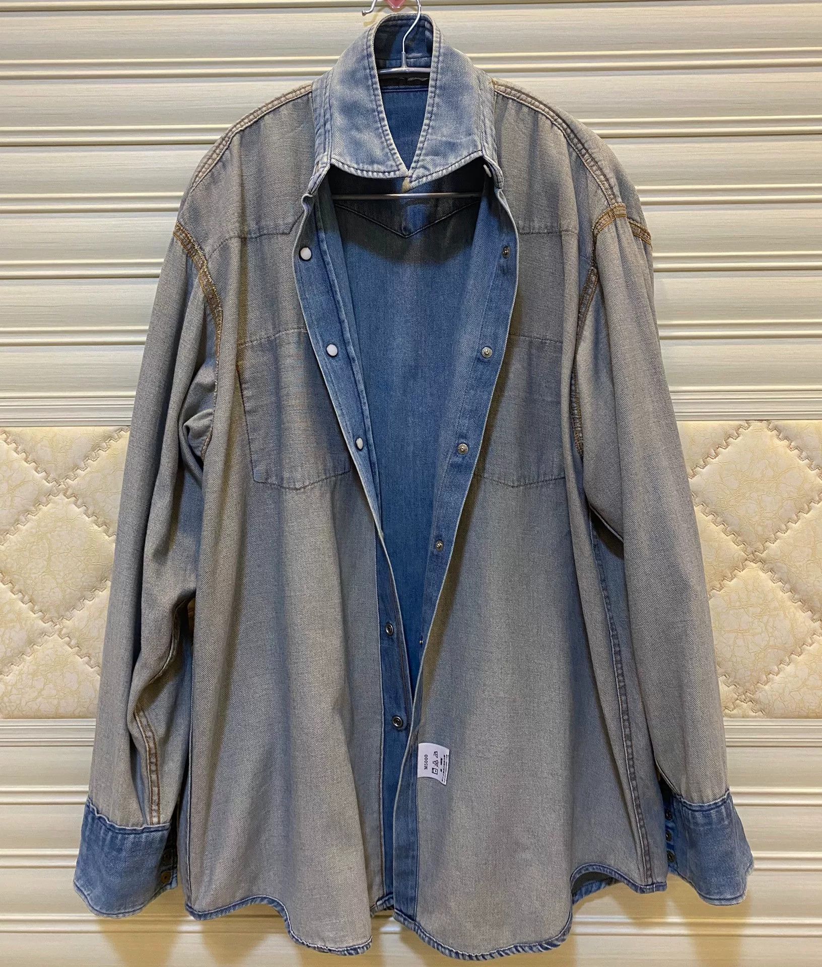 Wrangler 80s Wrangler Western Denim Shirt Size US L / EU 52-54 / 3 - 3 Thumbnail