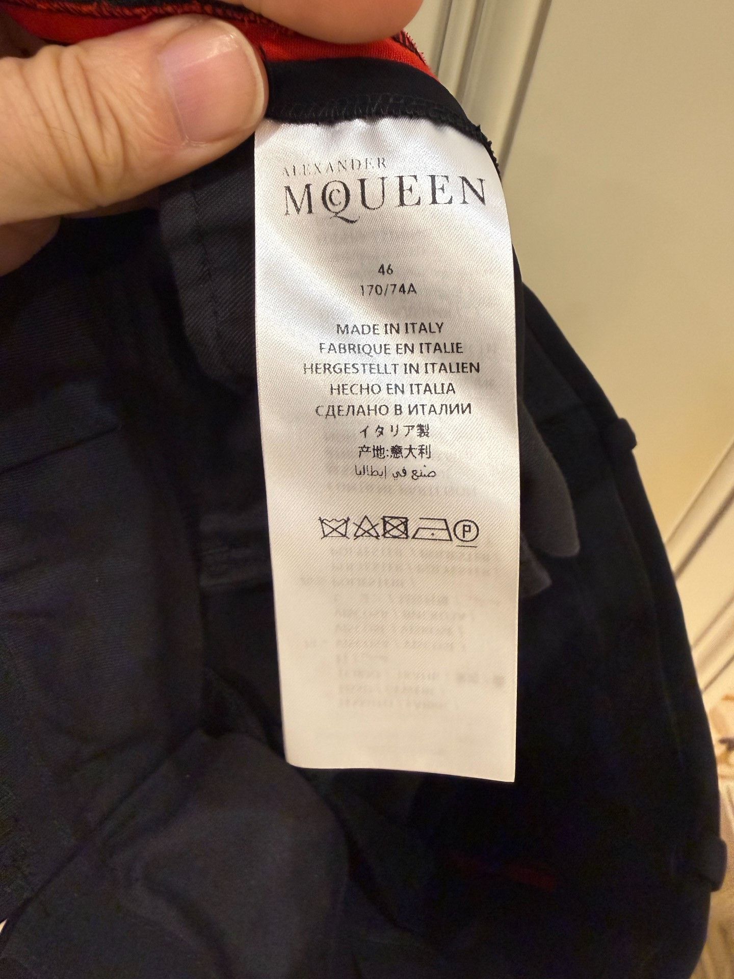 Alexander McQueen Alexander McQueen Red Trim Trousers 46 Size US 30 / EU 46 - 5 Thumbnail