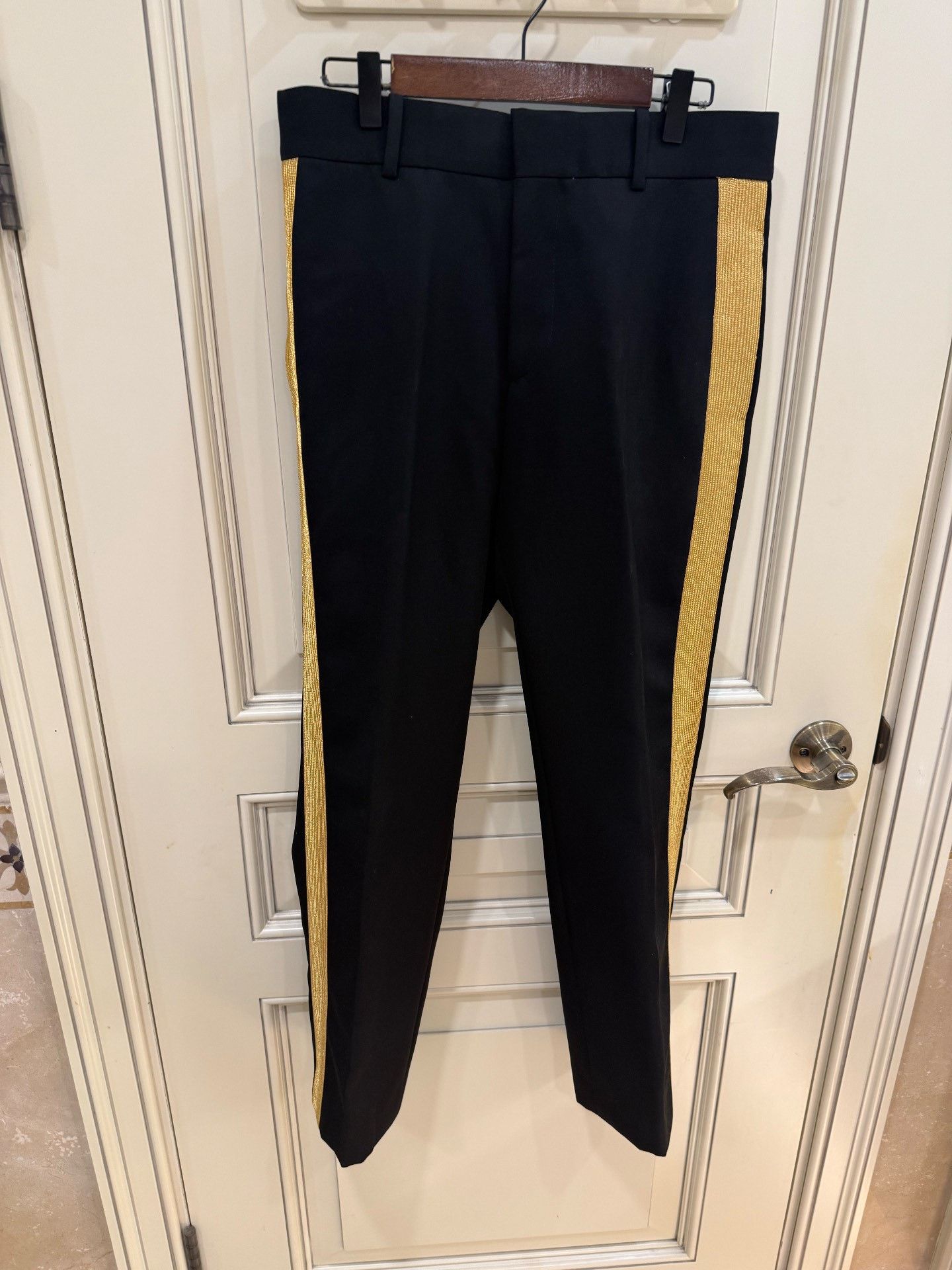 Alexander McQueen Alexander McQueen Gold Trim Trousers 48 Size US 32 / EU 48 - 7 Thumbnail