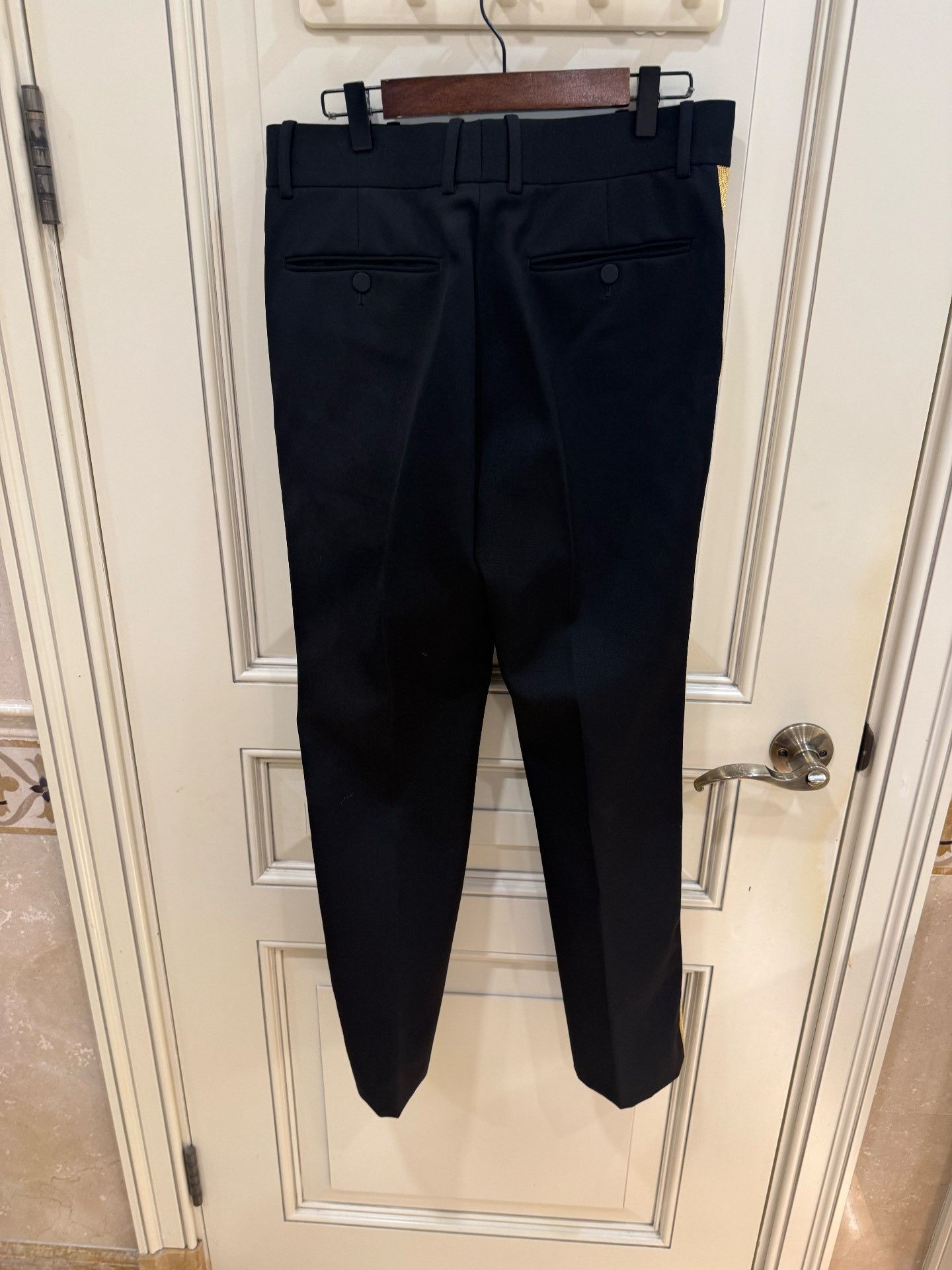 Alexander McQueen Alexander McQueen Gold Trim Trousers 48 Size US 32 / EU 48 - 8 Thumbnail