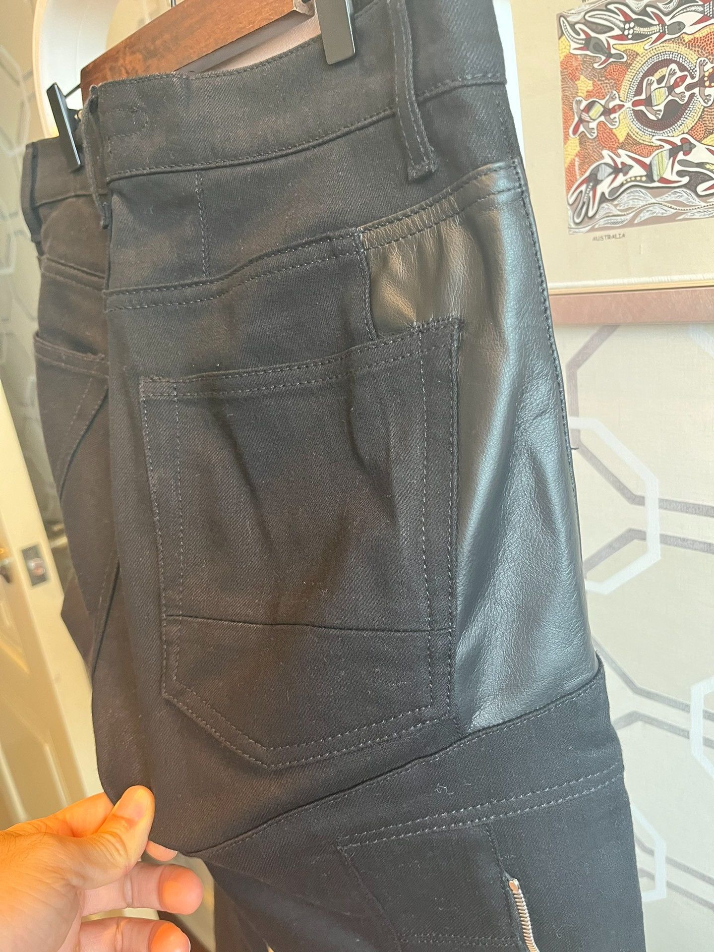 Alexander McQueen Alexander McQueen Multi-Zip Leather Jeans Size US 30 / EU 46 - 9 Thumbnail