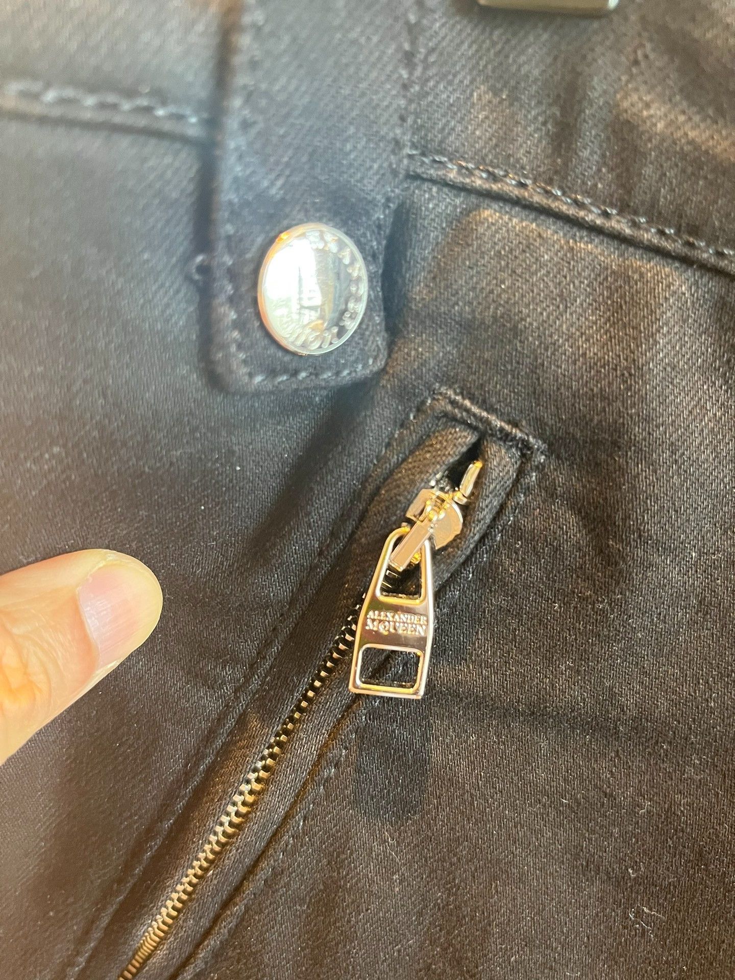 Alexander McQueen Alexander McQueen Multi-Zip Leather Jeans Size US 30 / EU 46 - 8 Thumbnail