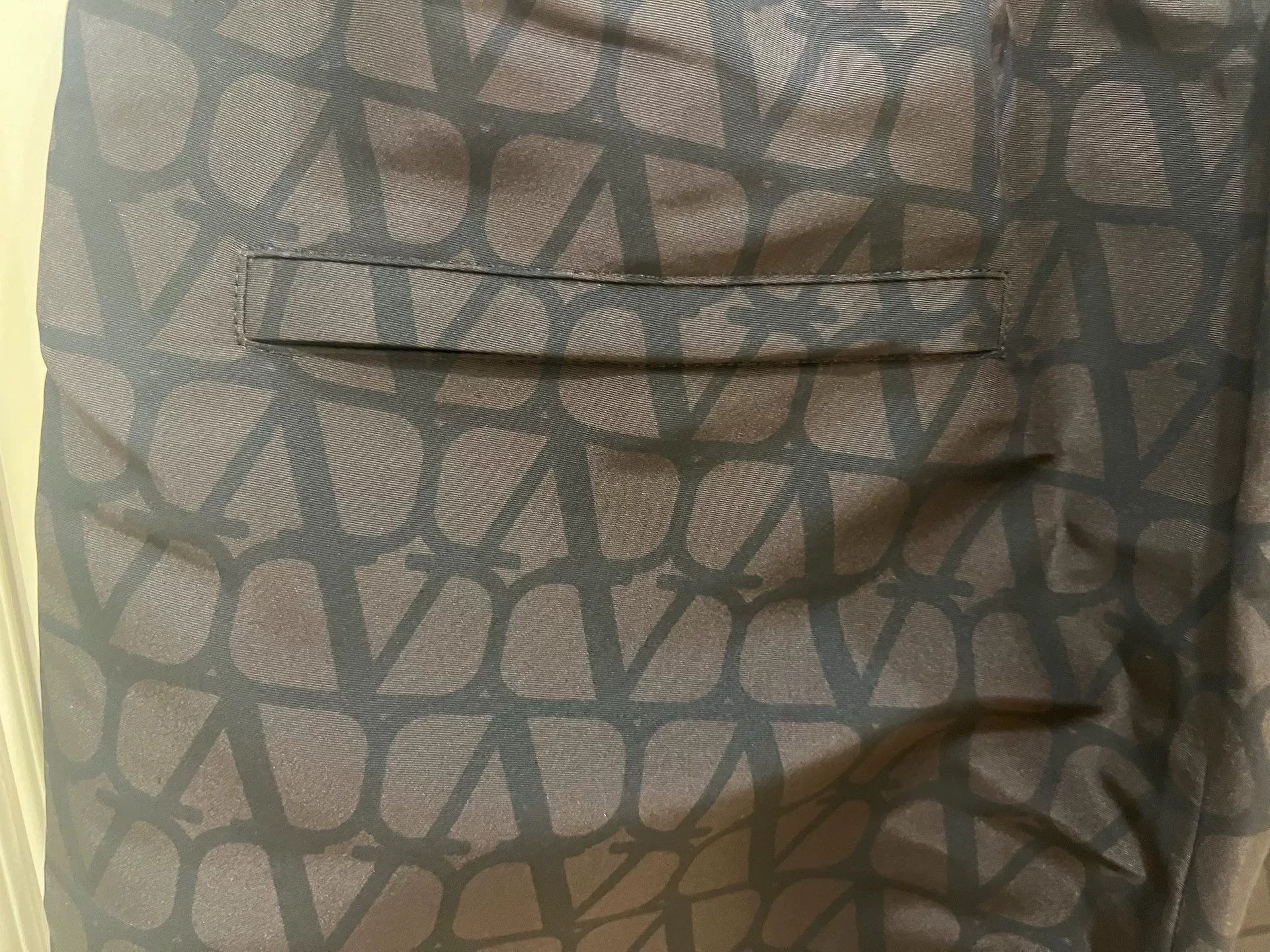 Valentino Valentino V Logo Silk Wide-Leg Pants Size 42" / US 20 - 9 Thumbnail