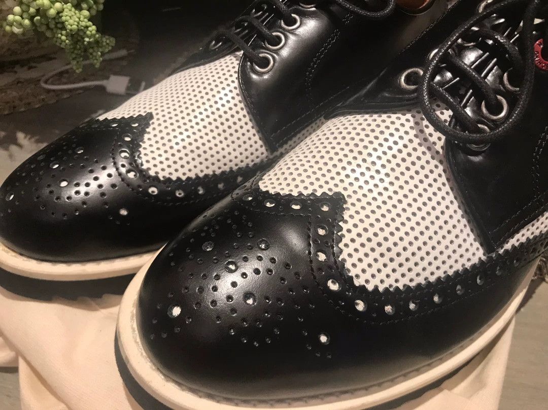 Moschino Moschino Black White Leather Casual Shoes Size US 8 / EU 41 - 4 Thumbnail
