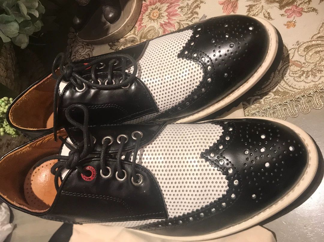 Moschino Moschino Black White Leather Casual Shoes Size US 8 / EU 41 - 5 Thumbnail