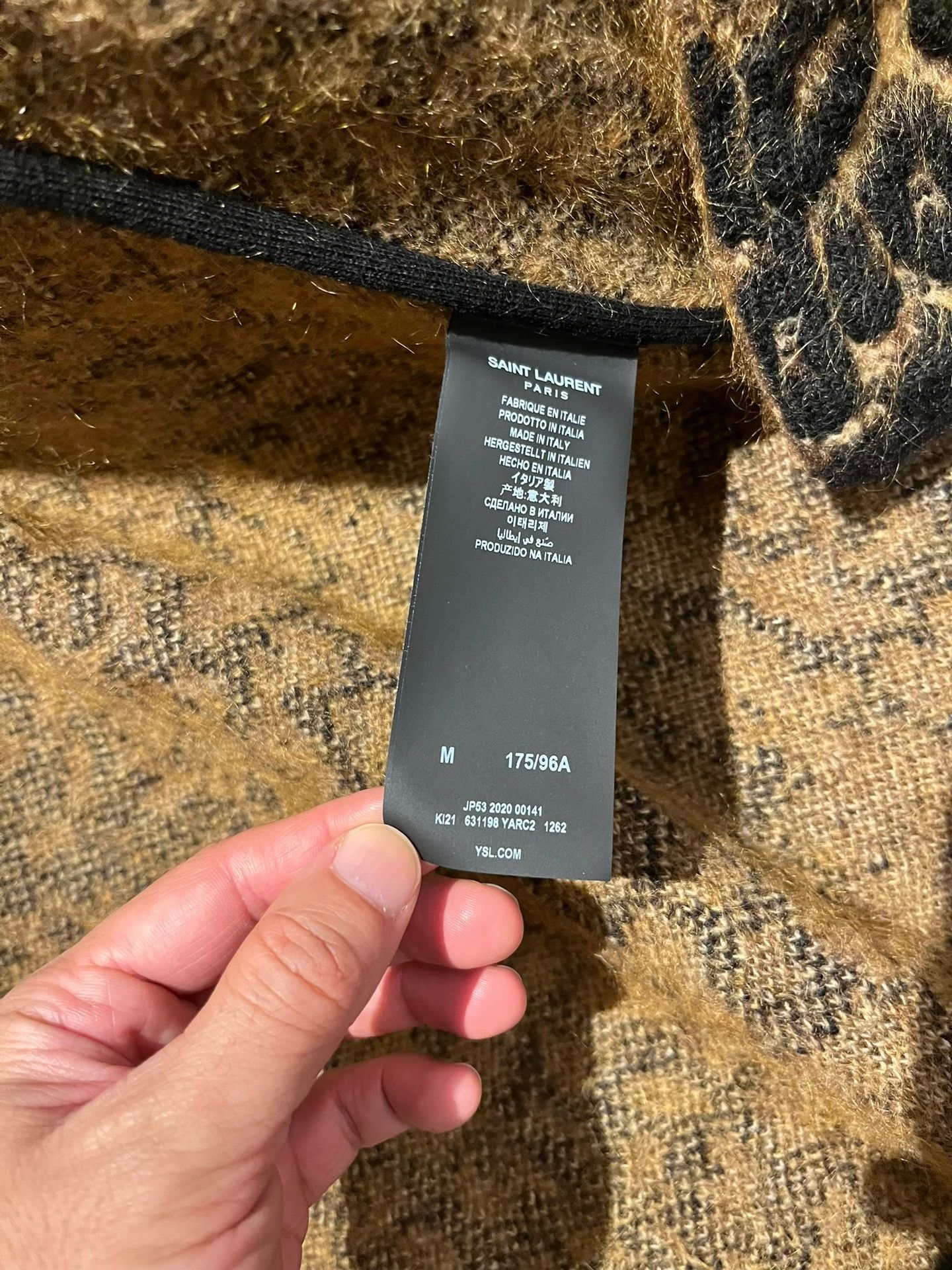 Yves Saint Laurent Saint Laurent Leopard Wool Mohair Coat Size M / US 6-8 / IT 42-44 - 5 Thumbnail