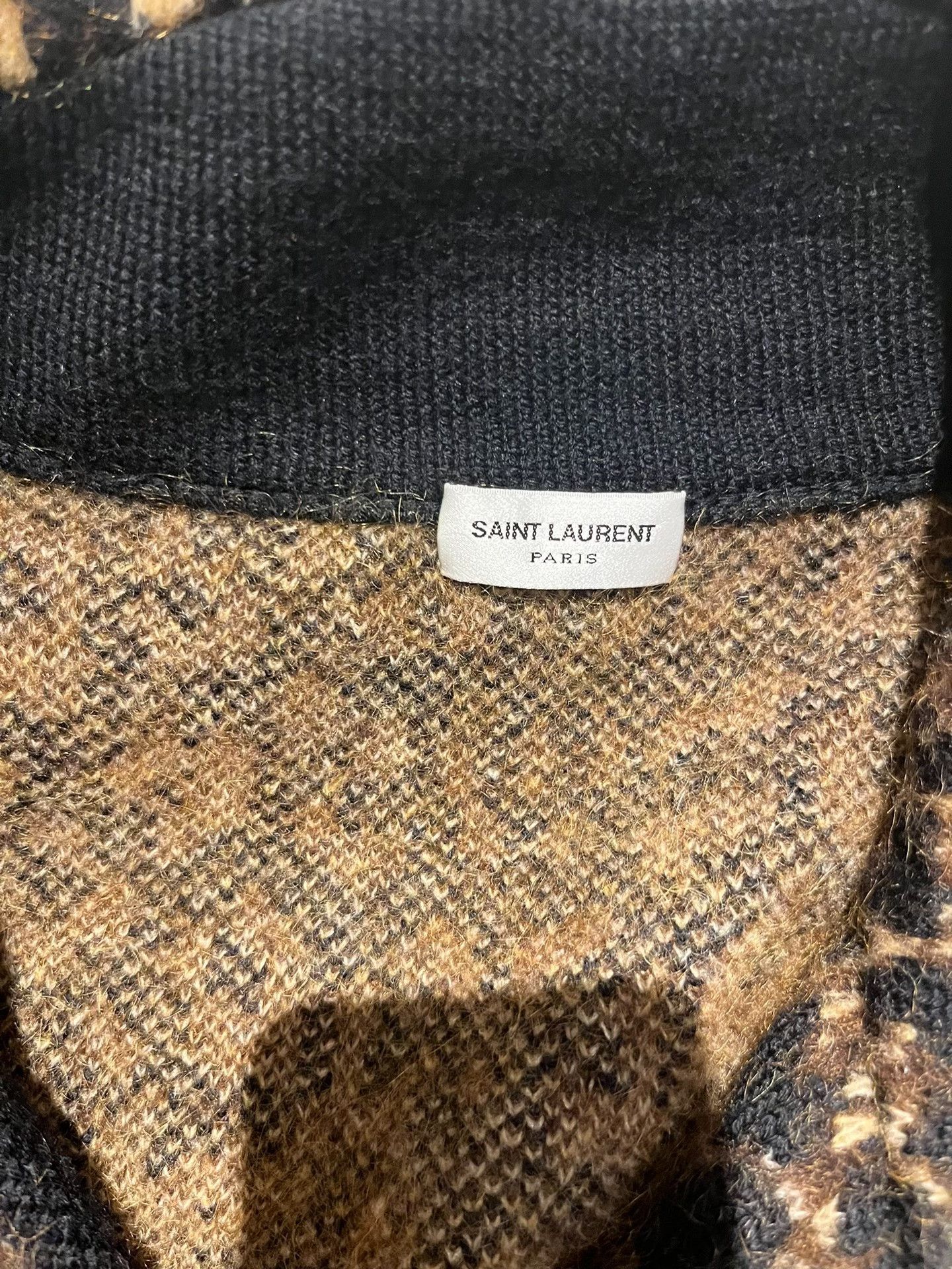 Yves Saint Laurent Saint Laurent Leopard Wool Mohair Coat Size M / US 6-8 / IT 42-44 - 3 Thumbnail