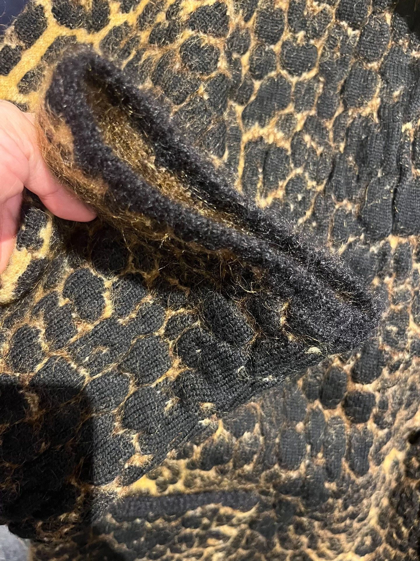 Yves Saint Laurent Saint Laurent Leopard Wool Mohair Coat Size M / US 6-8 / IT 42-44 - 7 Thumbnail