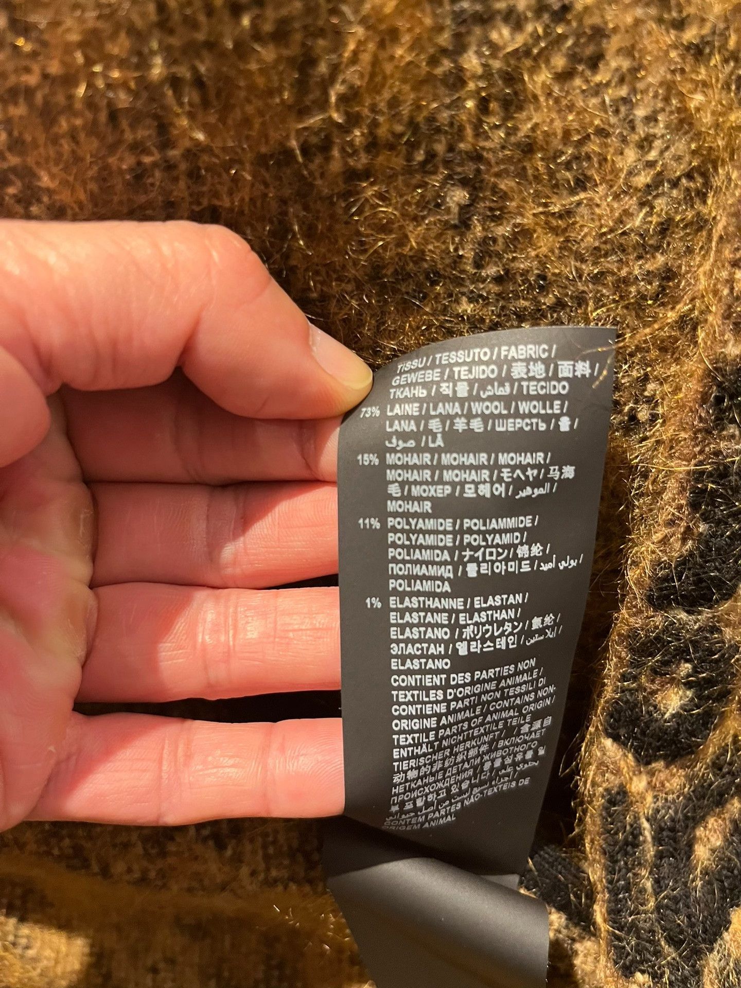 Yves Saint Laurent Saint Laurent Leopard Wool Mohair Coat Size M / US 6-8 / IT 42-44 - 6 Thumbnail