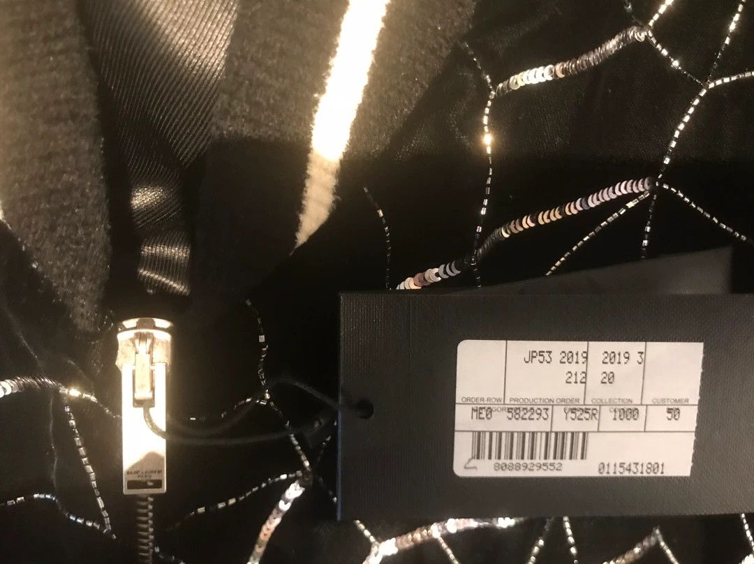 Saint Laurent Paris Saint Laurent Silver Sequin Teddy Jacket Size US M / EU 48-50 / 2 - 4 Thumbnail