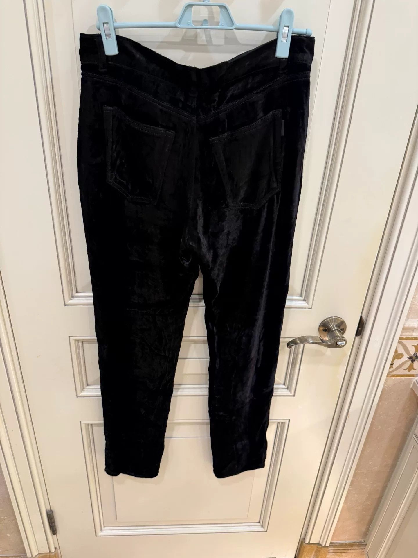 Saint Laurent Paris Saint Laurent Paris Black Velvet Jeans 30 Size US 30 / EU 46 - 4 Thumbnail