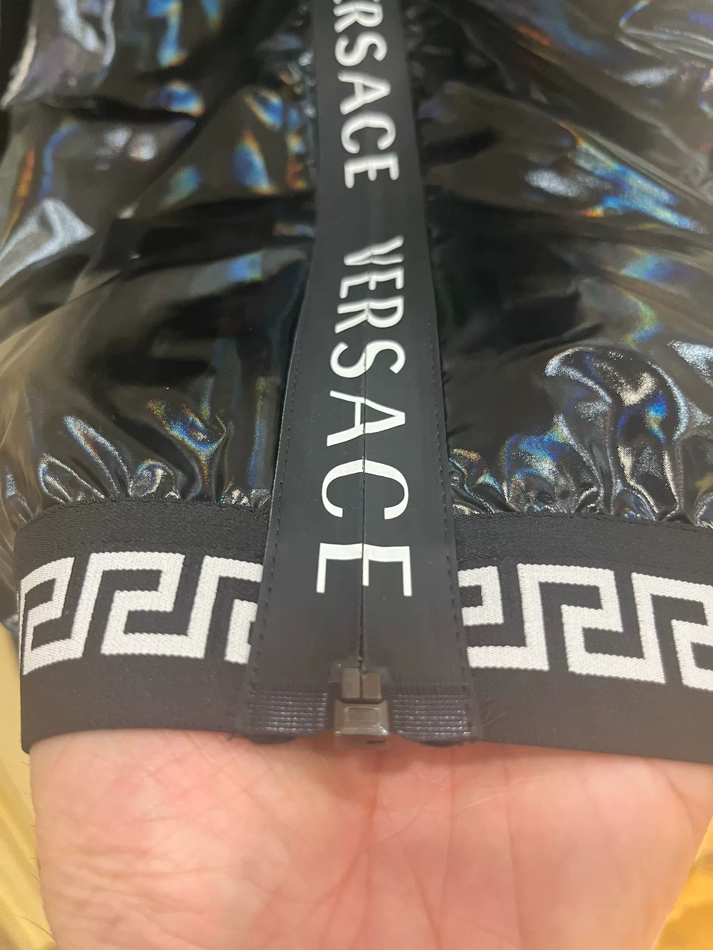 Versace Versace Black Rainbow Reflective Hooded Jacket Size US M / EU 48-50 / 2 - 5 Thumbnail
