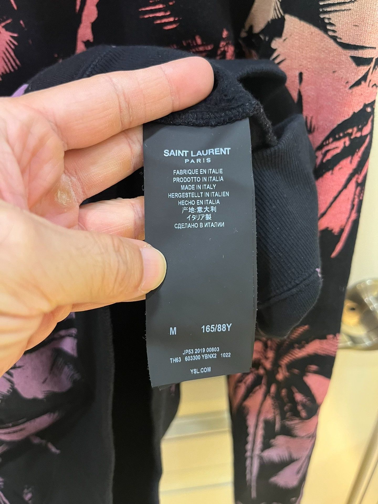 Saint Laurent Paris Saint Laurent Coconut Tree Hoodie Size US M / EU 48-50 / 2 - 7 Thumbnail