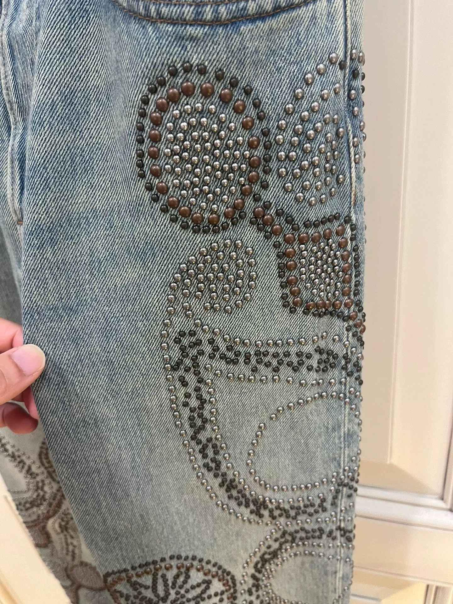 Valentino Valentino Studded Jeans Size 29 Size US 29 - 4 Thumbnail