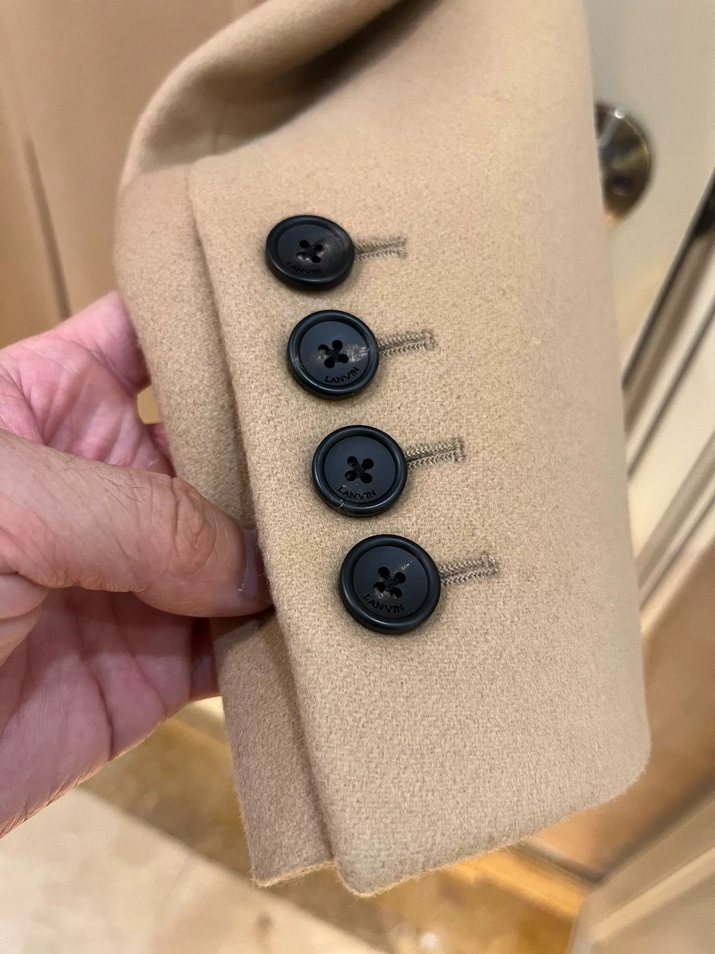 Lanvin Lanvin Brown Wool Single-Breasted Coat Size US S / EU 44-46 / 1 - 7 Thumbnail