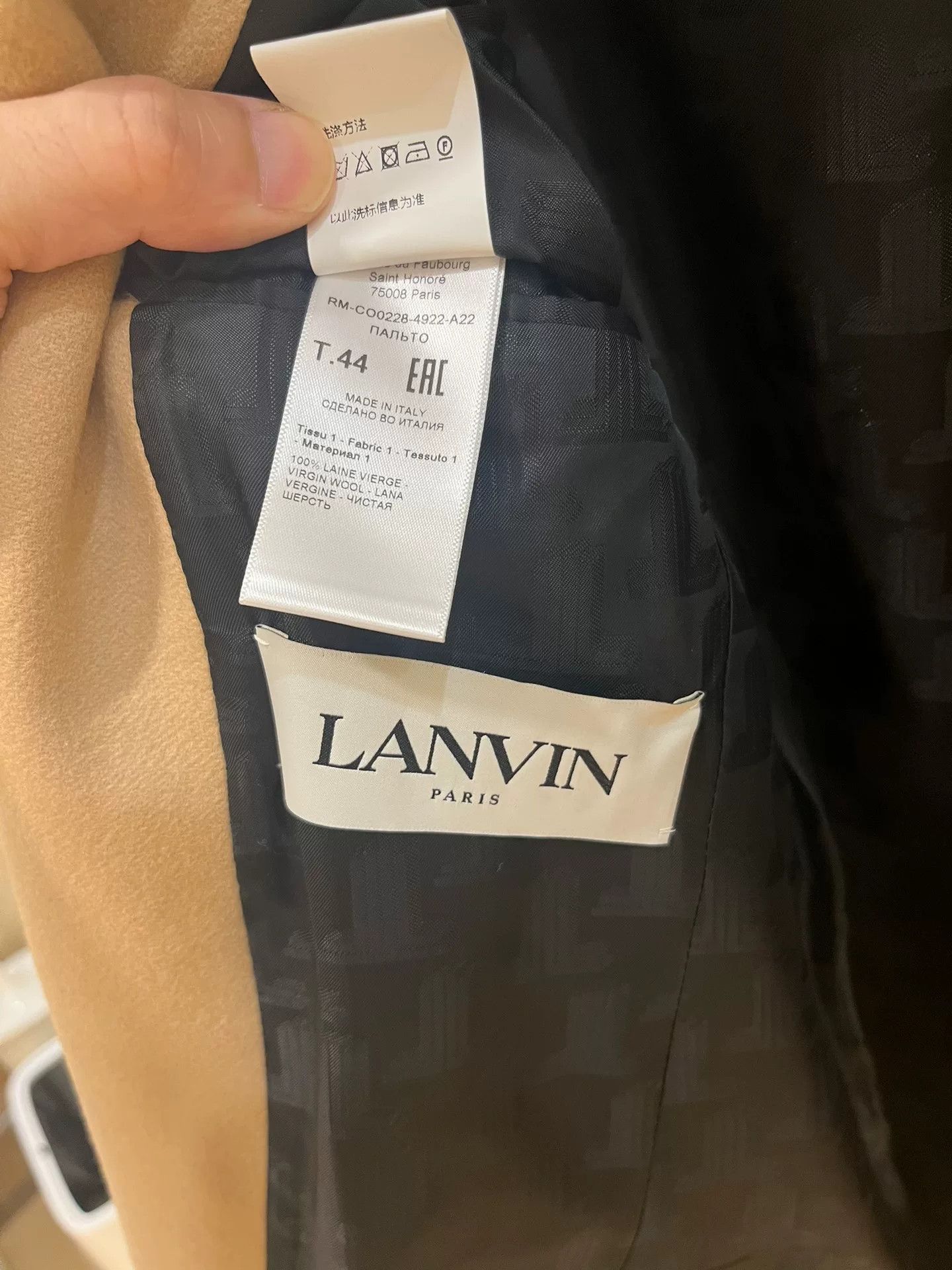 Lanvin Lanvin Brown Wool Single-Breasted Coat Size US S / EU 44-46 / 1 - 3 Thumbnail