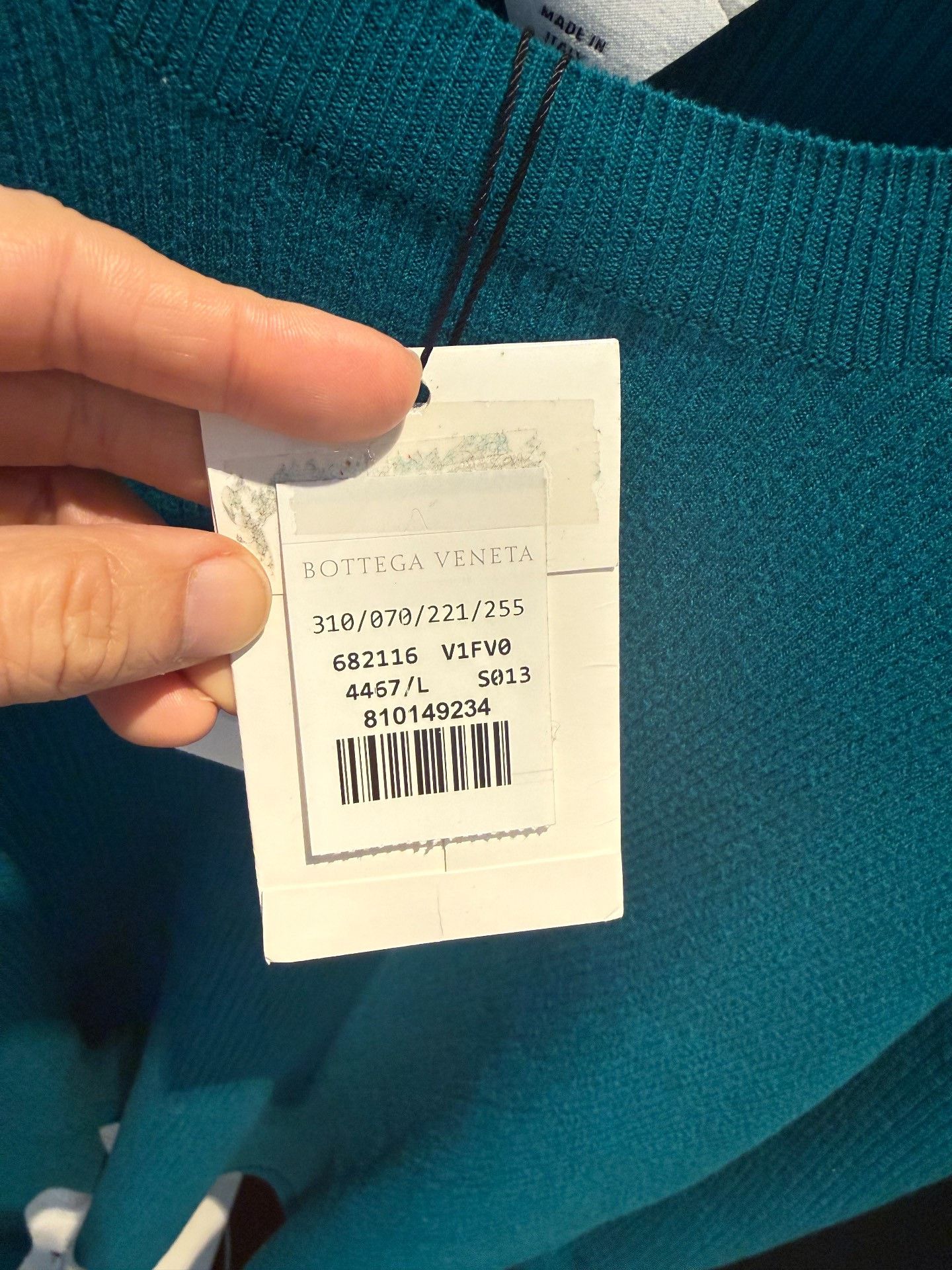 Bottega Veneta Bottega Veneta Blue Wool Knit Cardigan Size US L / EU 52-54 / 3 - 4 Thumbnail