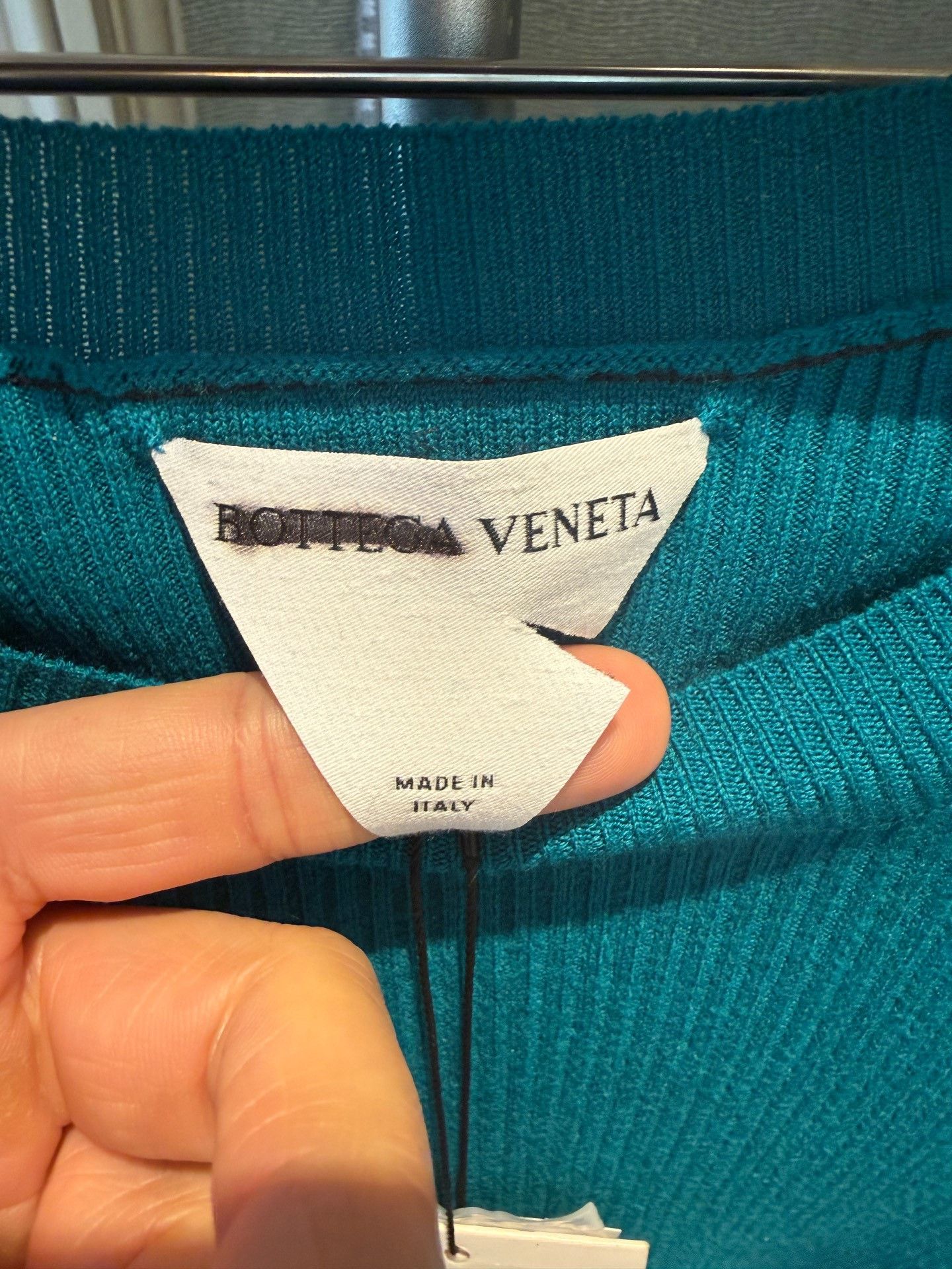 Bottega Veneta Bottega Veneta Blue Wool Knit Cardigan Size US L / EU 52-54 / 3 - 3 Thumbnail
