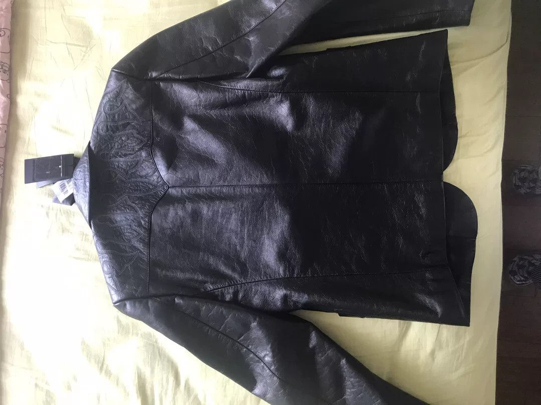 Saint Laurent Paris Saint Laurent Runway Embroidered Leather Jacket Size US S / EU 44-46 / 1 - 7 Thumbnail