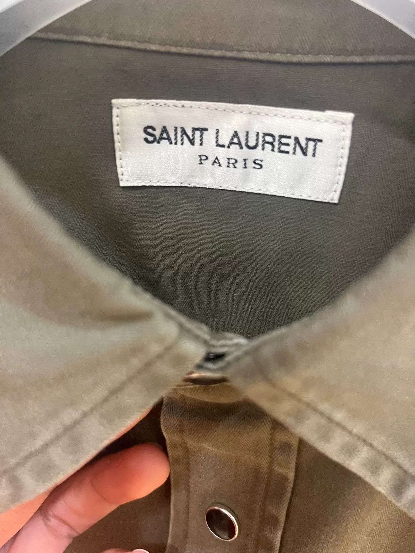 Saint Laurent Paris Saint Laurent SLP Western Denim Shirt Size US L / EU 52-54 / 3 - 3 Thumbnail
