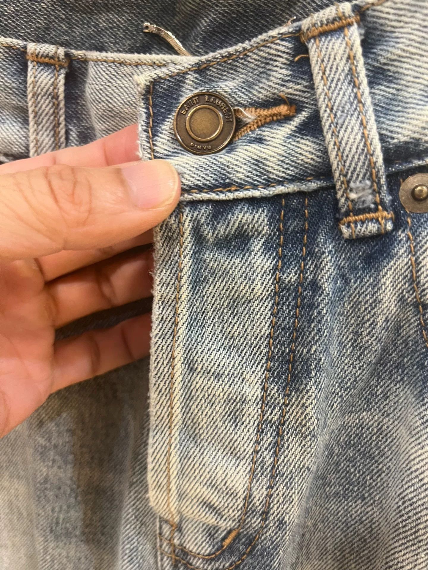Saint Laurent Paris Saint Laurent SLP Slim Low-Rise Jeans Size US 28 / EU 44 - 3 Thumbnail