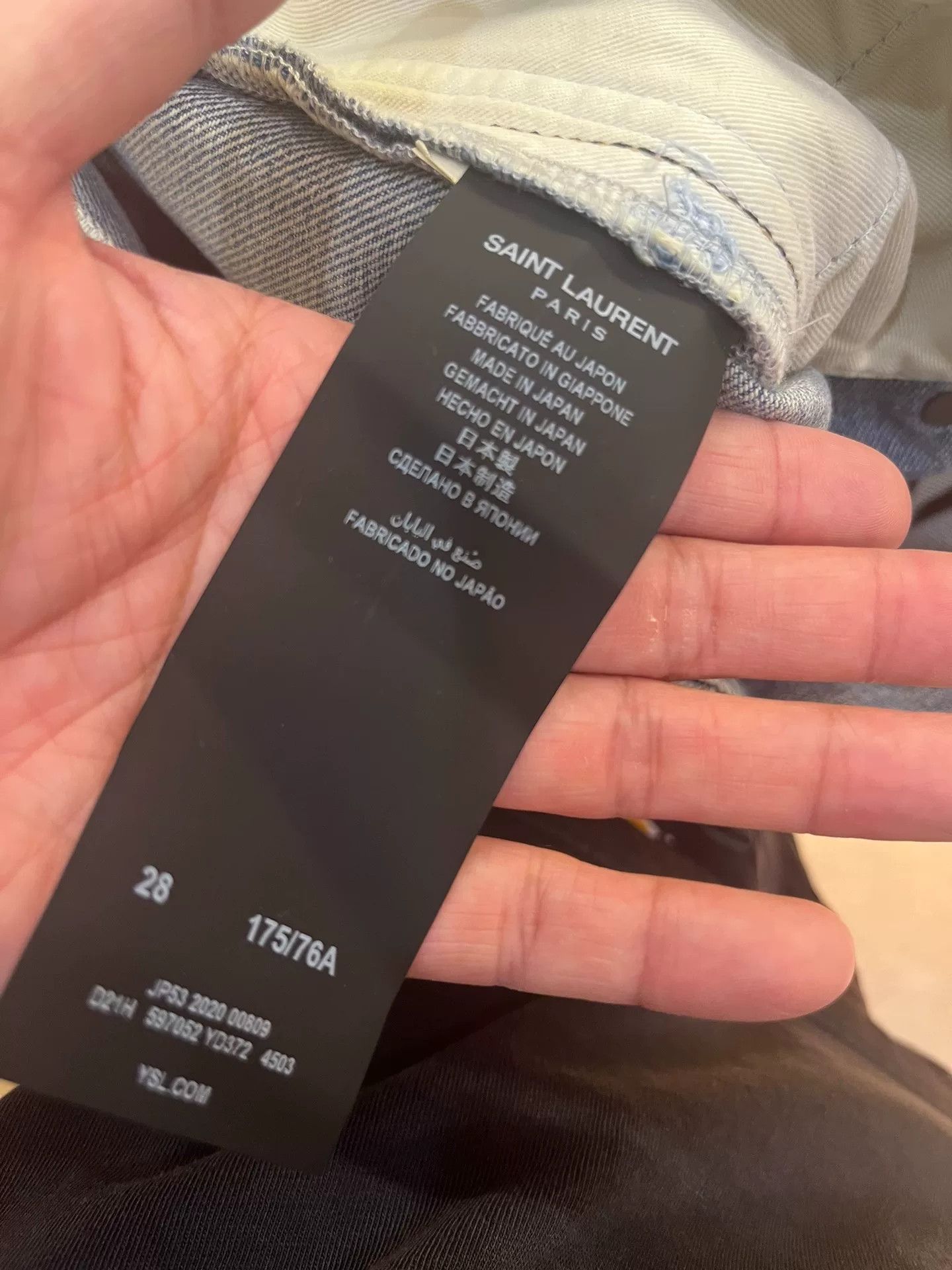 Saint Laurent Paris Saint Laurent SLP Slim Low-Rise Jeans Size US 28 / EU 44 - 4 Thumbnail