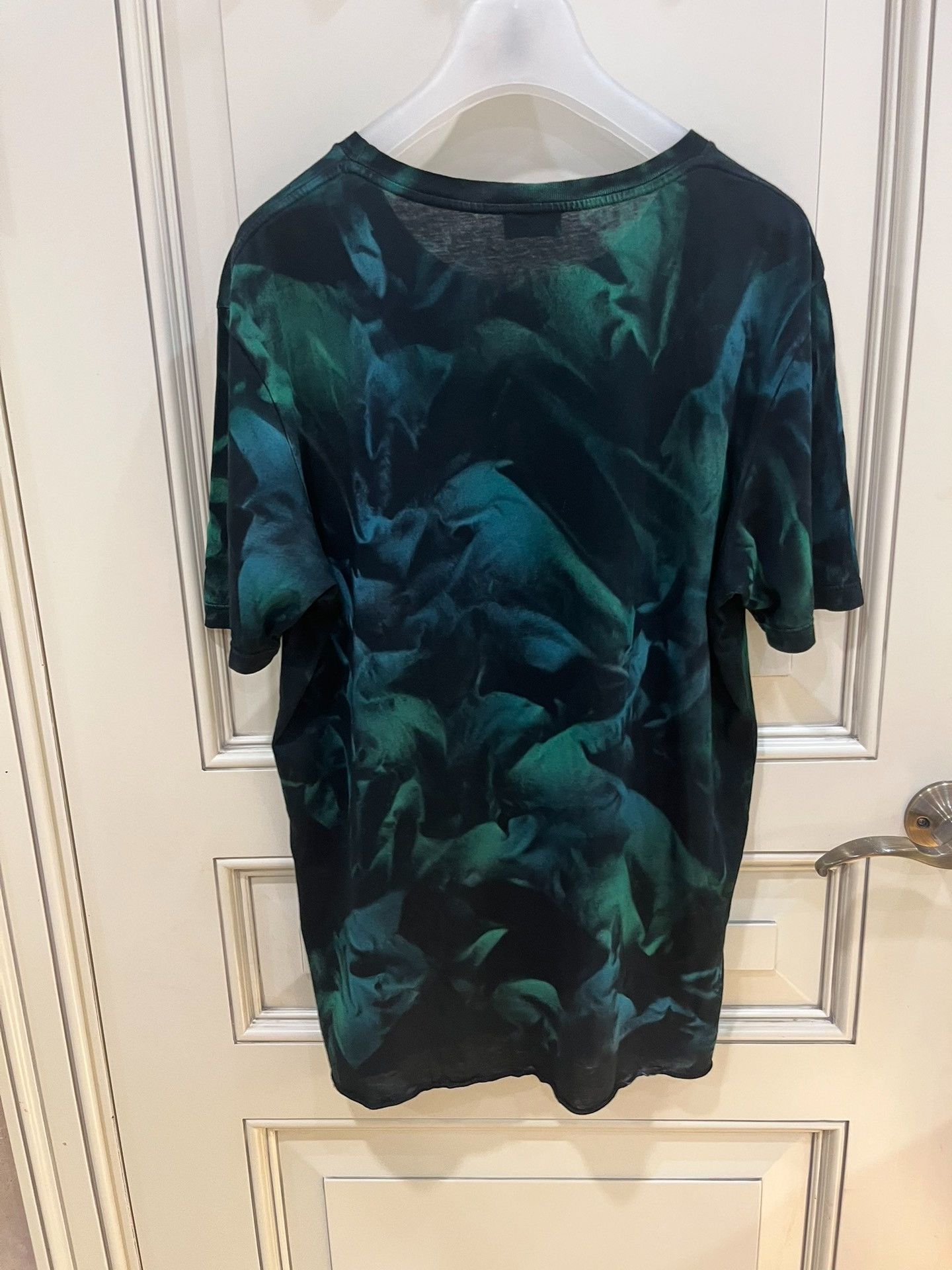 Saint Laurent Paris Saint Laurent Green Dyed T-Shirt Size US M / EU 48-50 / 2 - 4 Thumbnail