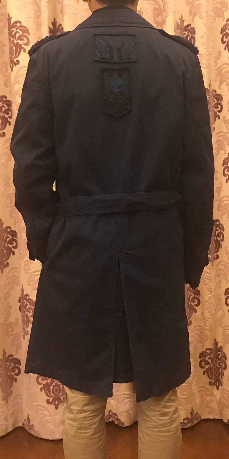 Valentino Valentino Blue Hand-Beaded Trench Coat Size US S / EU 44-46 / 1 - 8 Thumbnail