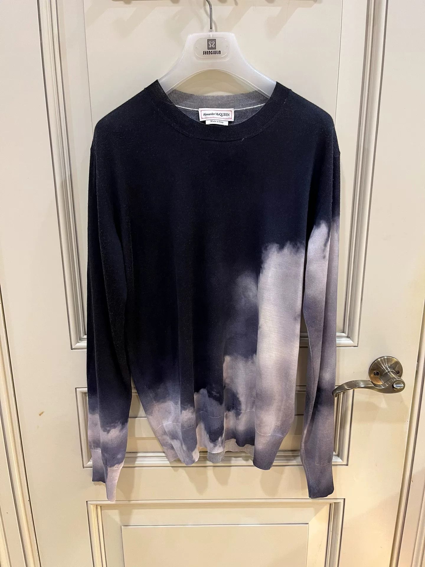Alexander McQueen Alexander McQueen Indigo Crew Neck Knit Size US M / EU 48-50 / 2 - 2 Thumbnail