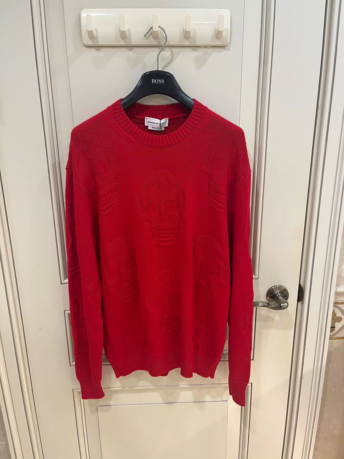 Alexander McQueen Alexander McQueen Red Skull Knit Sweater Size US M / EU 48-50 / 2 - 3 Thumbnail