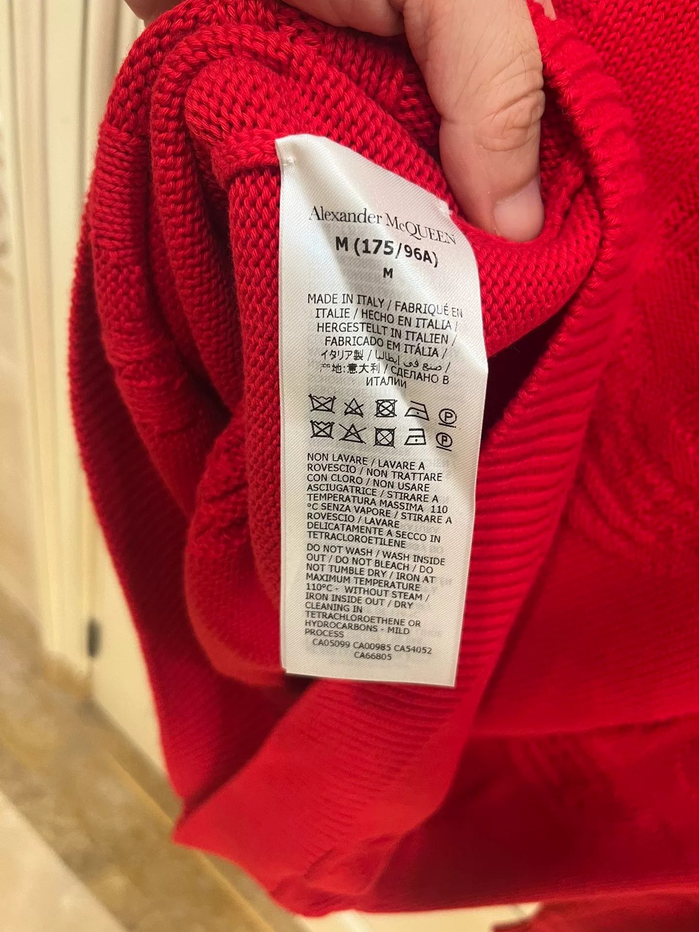 Alexander McQueen Alexander McQueen Red Skull Knit Sweater Size US M / EU 48-50 / 2 - 6 Thumbnail