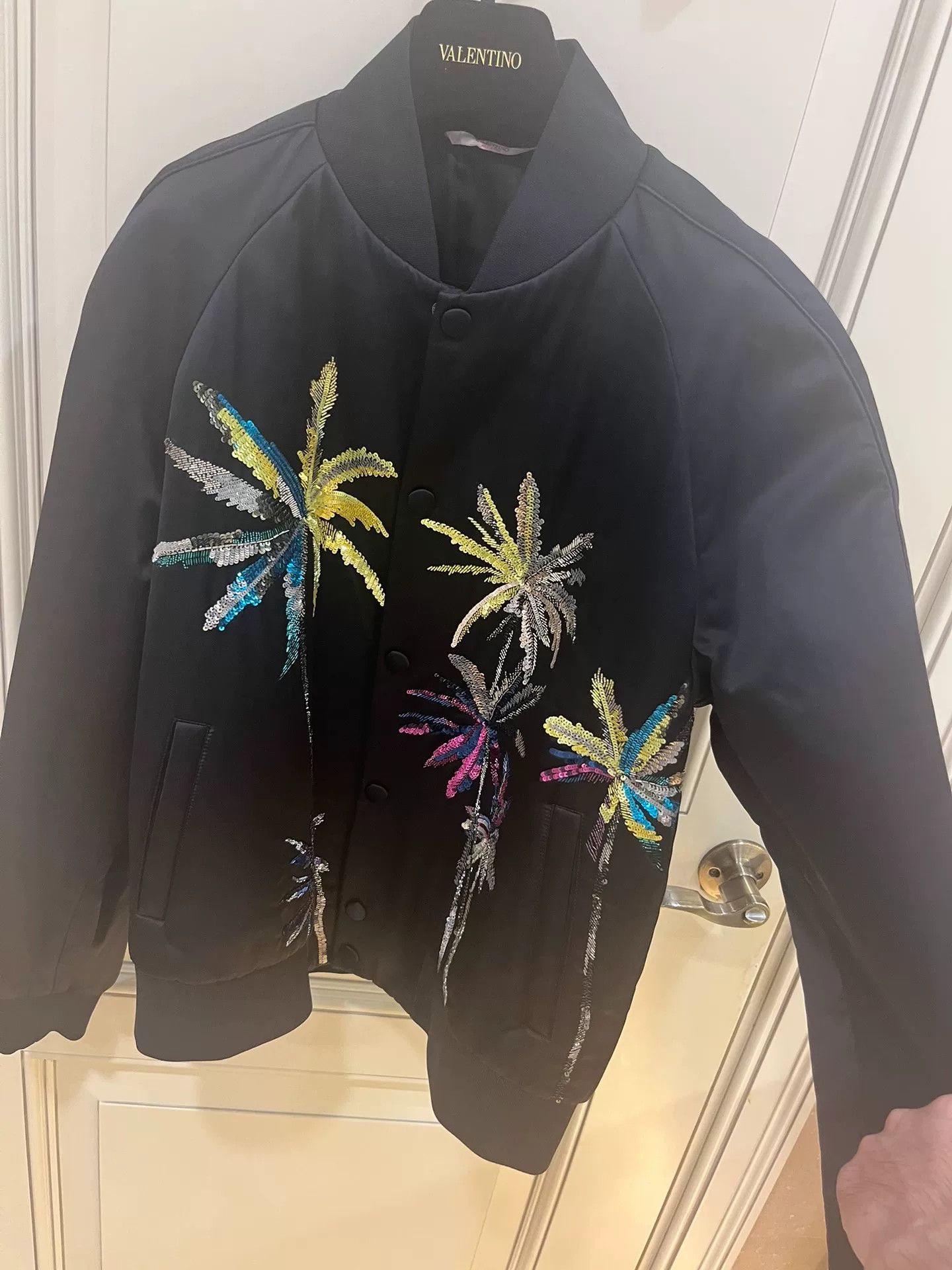 Valentino Valentino Beaded Scale Baseball Jacket Size US M / EU 48-50 / 2 - 3 Thumbnail