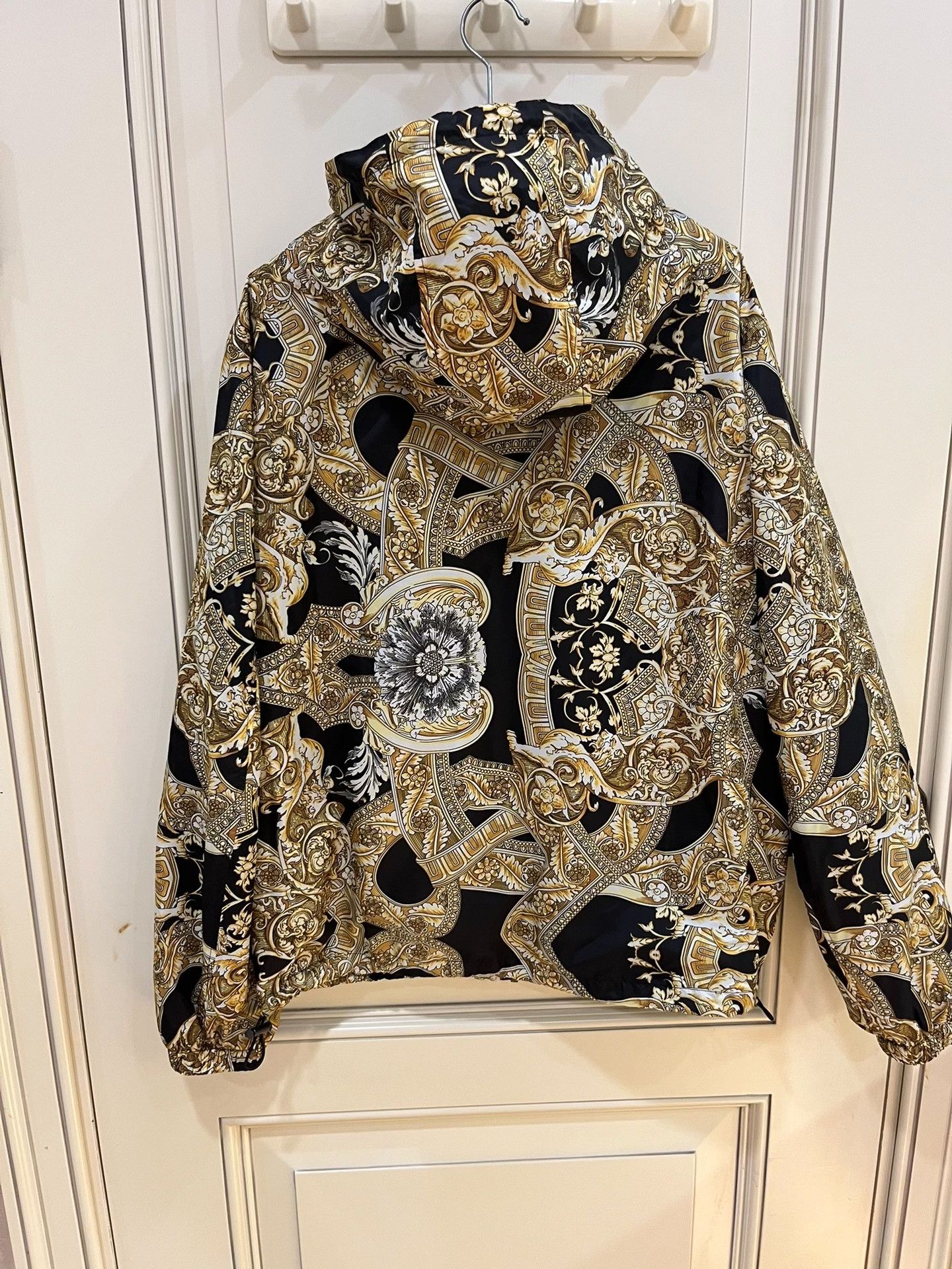 Versace Versace Gold Baroque Print Hooded Jacket Size US M / EU 48-50 / 2 - 6 Thumbnail