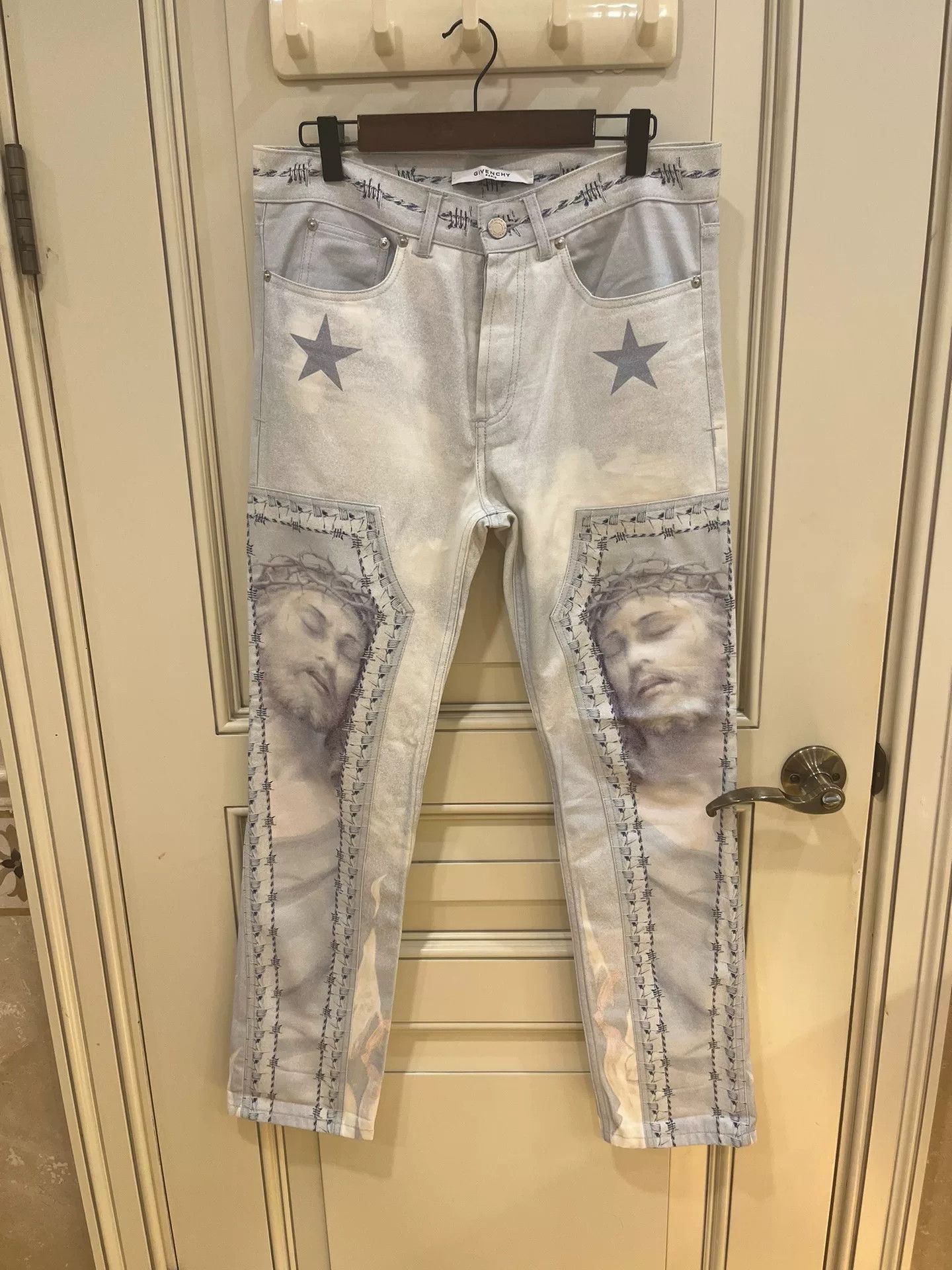 Givenchy Givenchy Jesus Icon Slim Jeans Size US 29 - 3 Thumbnail
