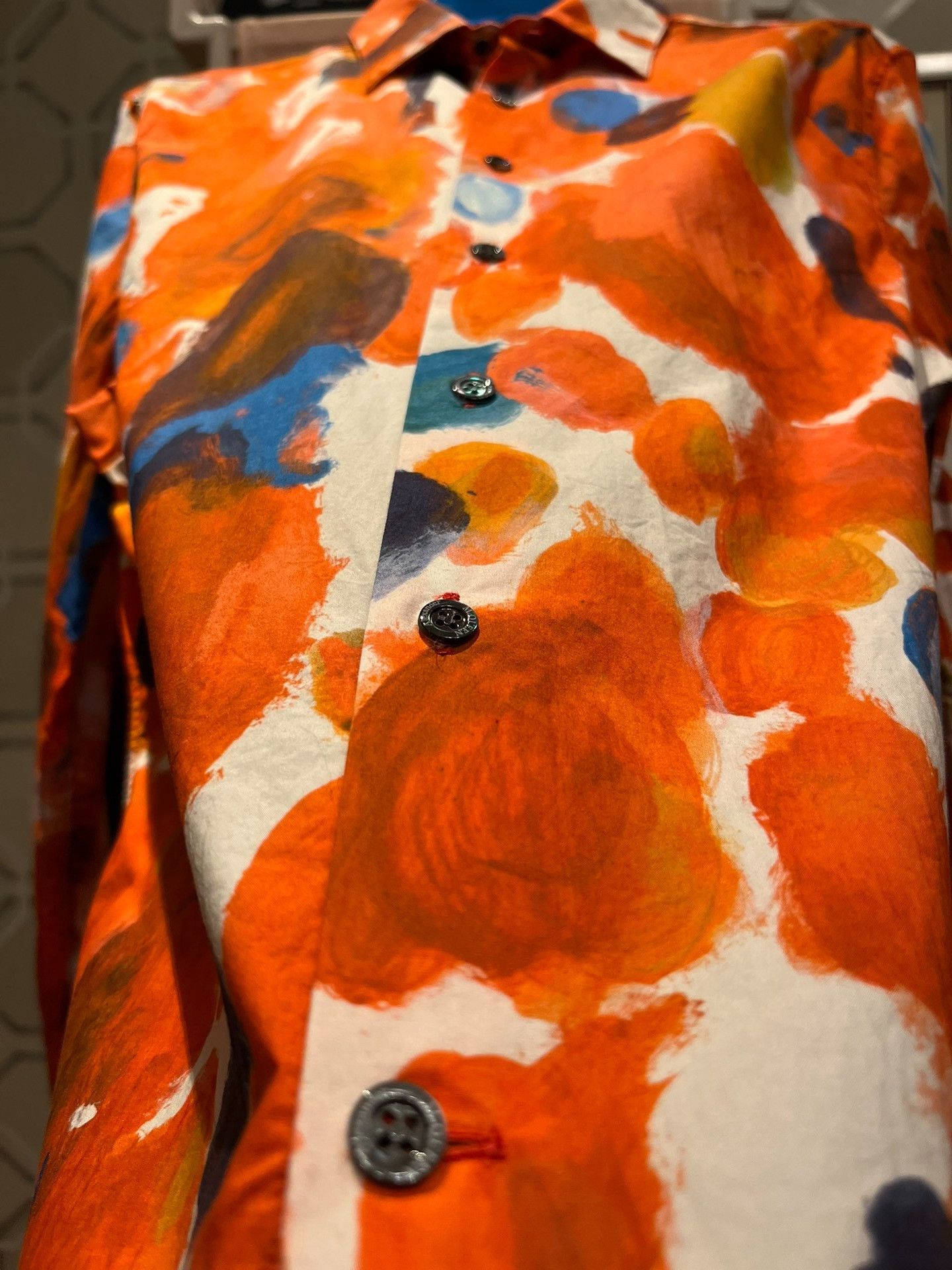 Alexander McQueen Alexander McQueen Oil Painting Print Shirt Size US M / EU 48-50 / 2 - 2 Thumbnail