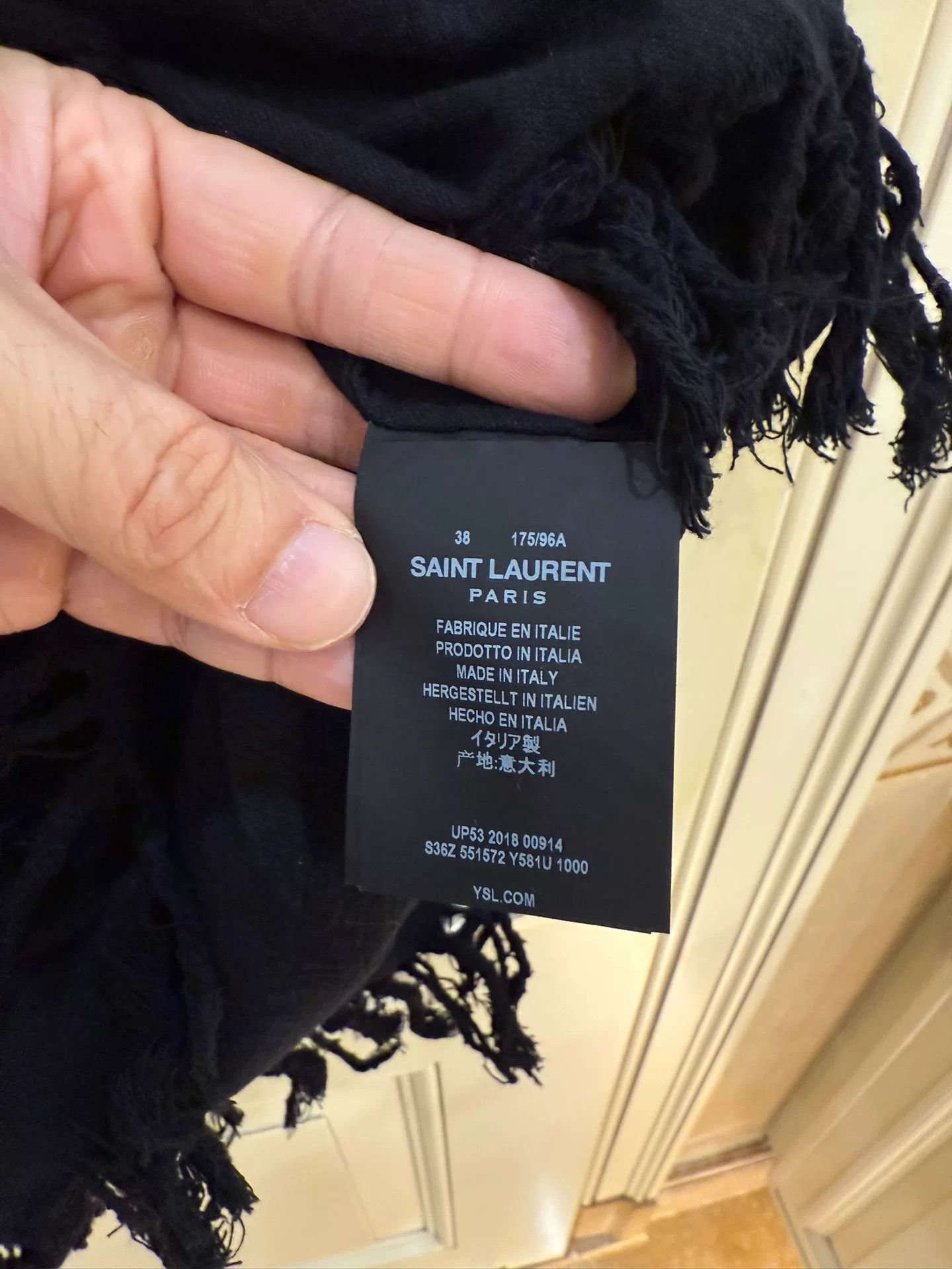 Saint Laurent Paris Saint Laurent SLP Black One-Button Shirt Size US M / EU 48-50 / 2 - 7 Thumbnail