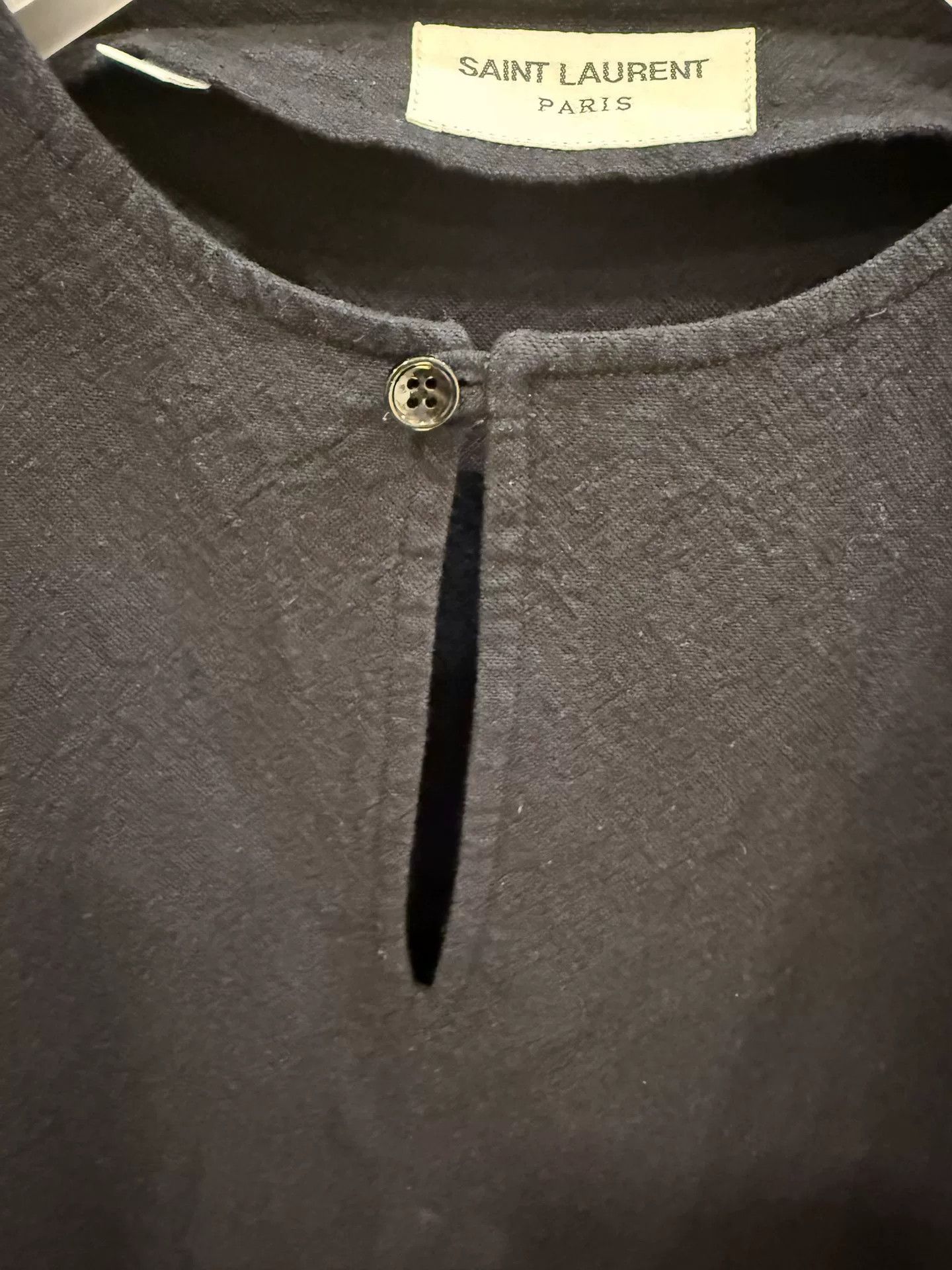 Saint Laurent Paris Saint Laurent SLP Black One-Button Shirt Size US M / EU 48-50 / 2 - 4 Thumbnail
