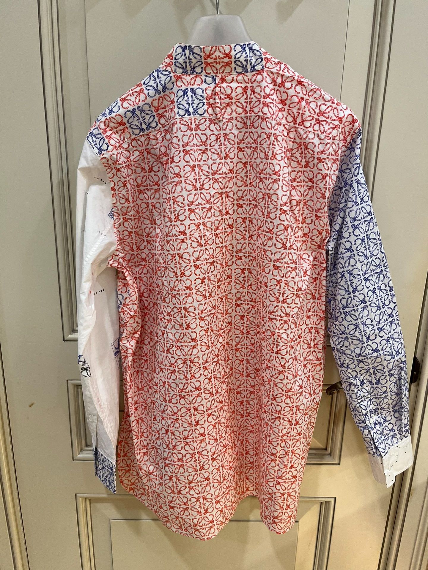 Loewe Loewe Asymmetric Printed Oversized Shirt Size US M / EU 48-50 / 2 - 5 Thumbnail