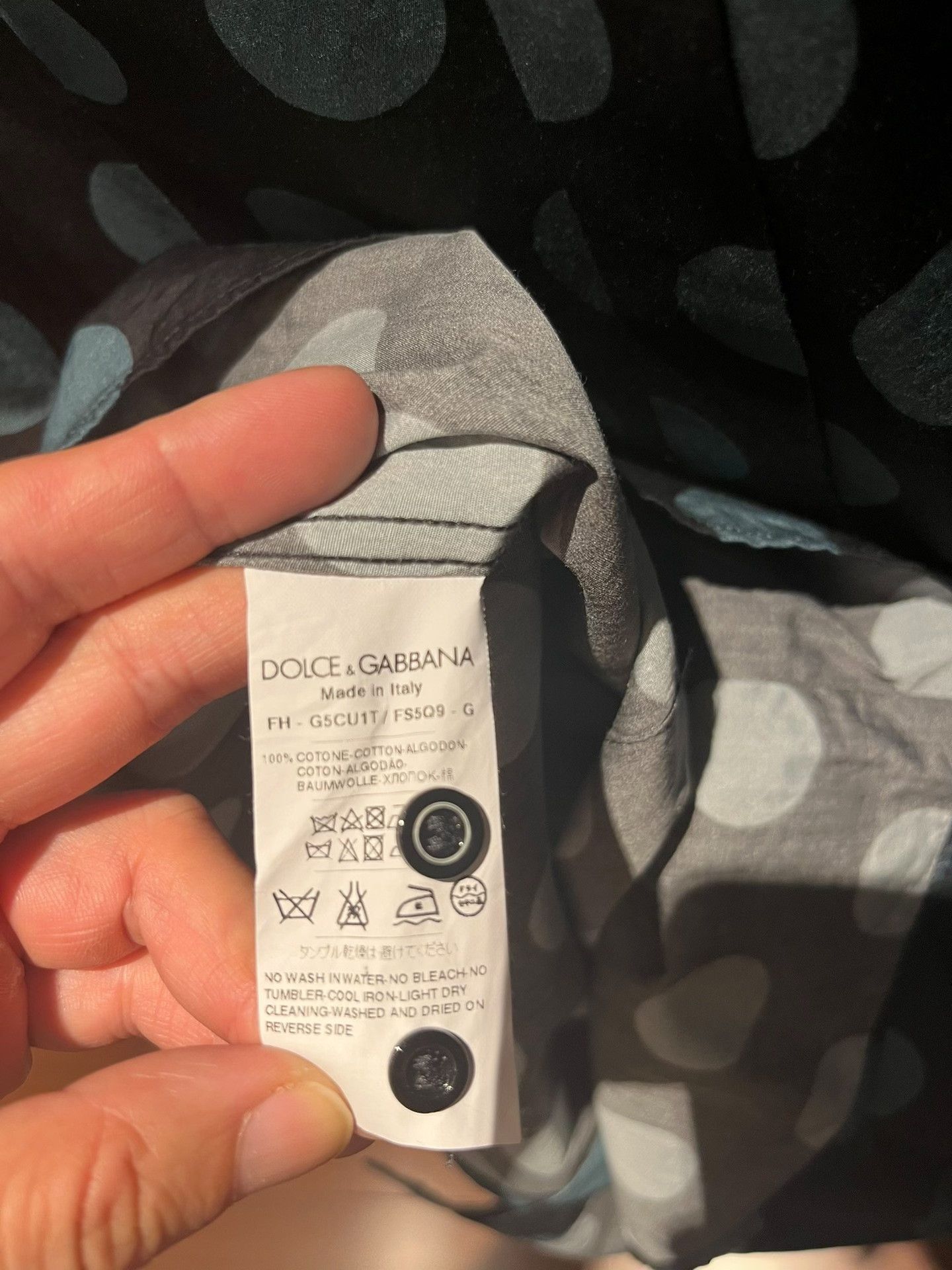 Dolce & Gabbana Dolce & Gabbana Cotton Polka Dot Shirt Size S / US 4 / IT 40 - 8 Thumbnail