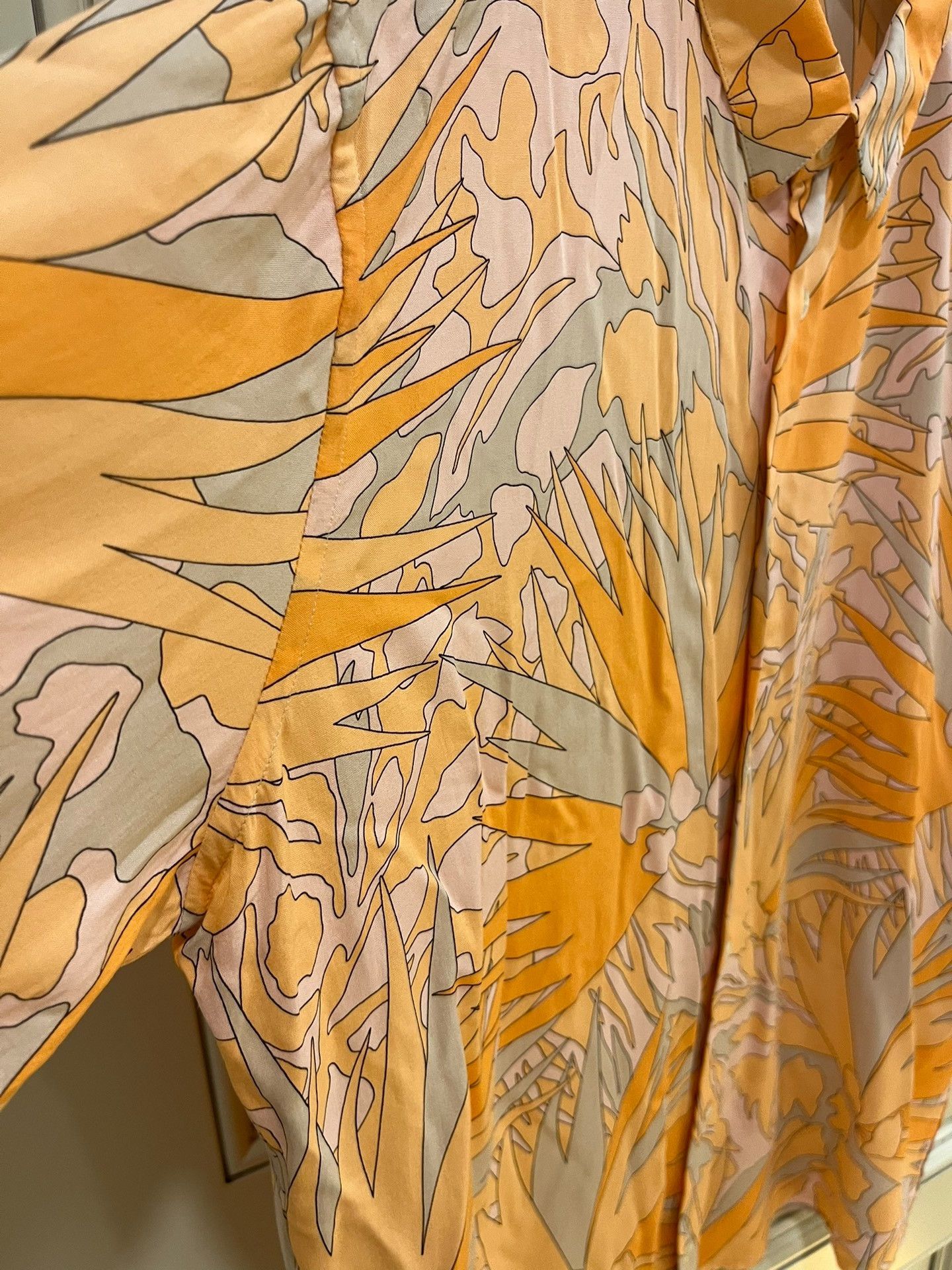 Saint Laurent Paris Saint Laurent Tropical Print Short Sleeve Shirt Size US M / EU 48-50 / 2 - 7 Thumbnail