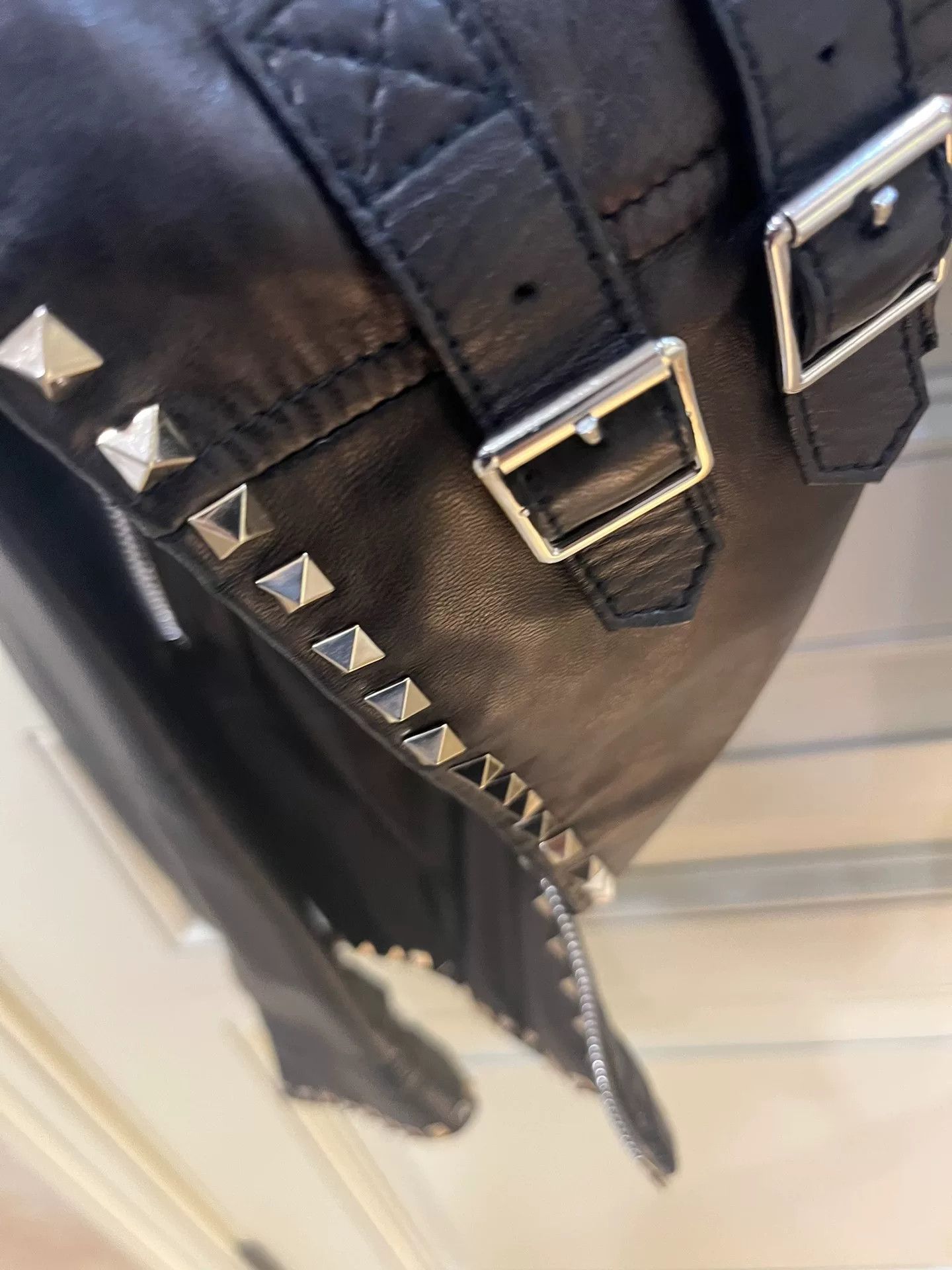 Valentino Valentino Rockstud Biker Leather Jacket Size US S / EU 44-46 / 1 - 6 Thumbnail