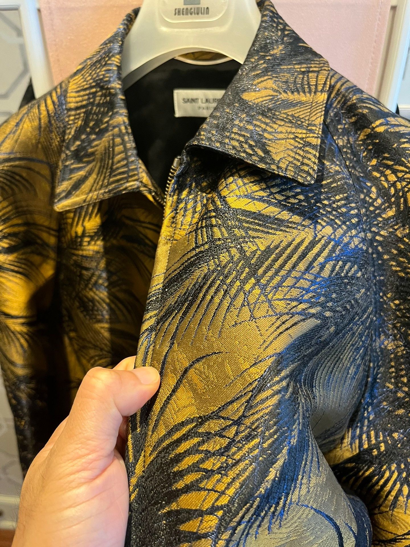 Saint Laurent Paris Saint Laurent Palm Tree Jacquard Jacket Size US S / EU 44-46 / 1 - 8 Thumbnail