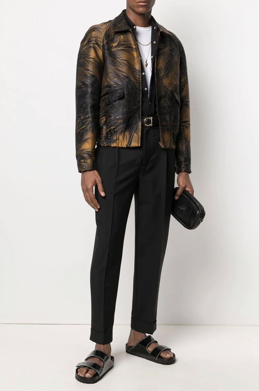 Saint Laurent Paris Saint Laurent Palm Tree Jacquard Jacket Size US S / EU 44-46 / 1 - 2 Thumbnail