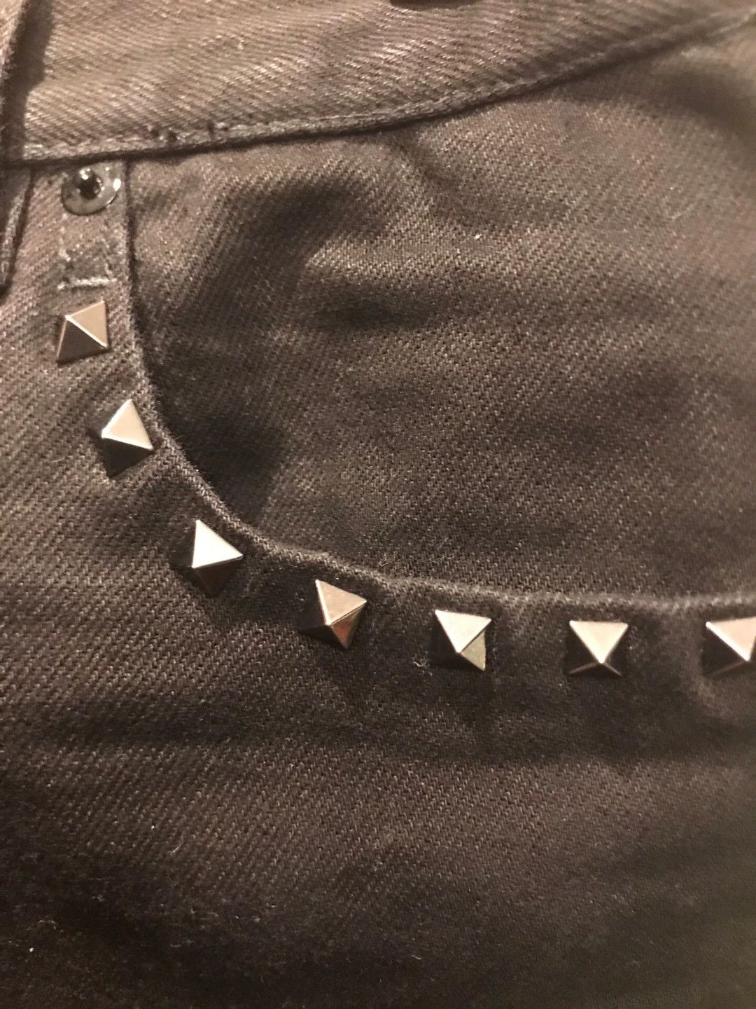 Valentino Valentino Black Studded Jeans Size 30" / US 8 / IT 44 - 6 Thumbnail